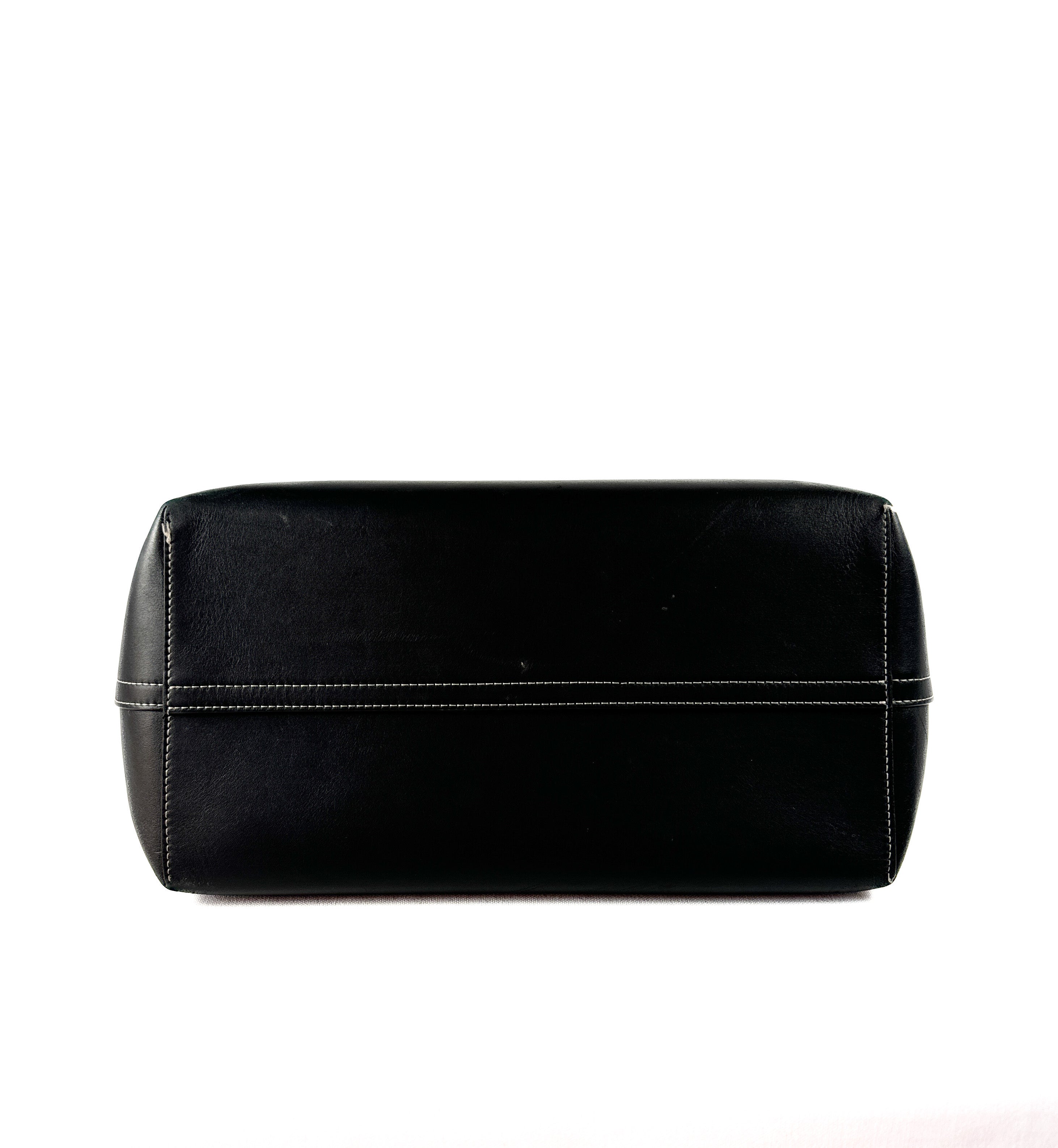 Burberry black small leather soft pocket tote **as is**