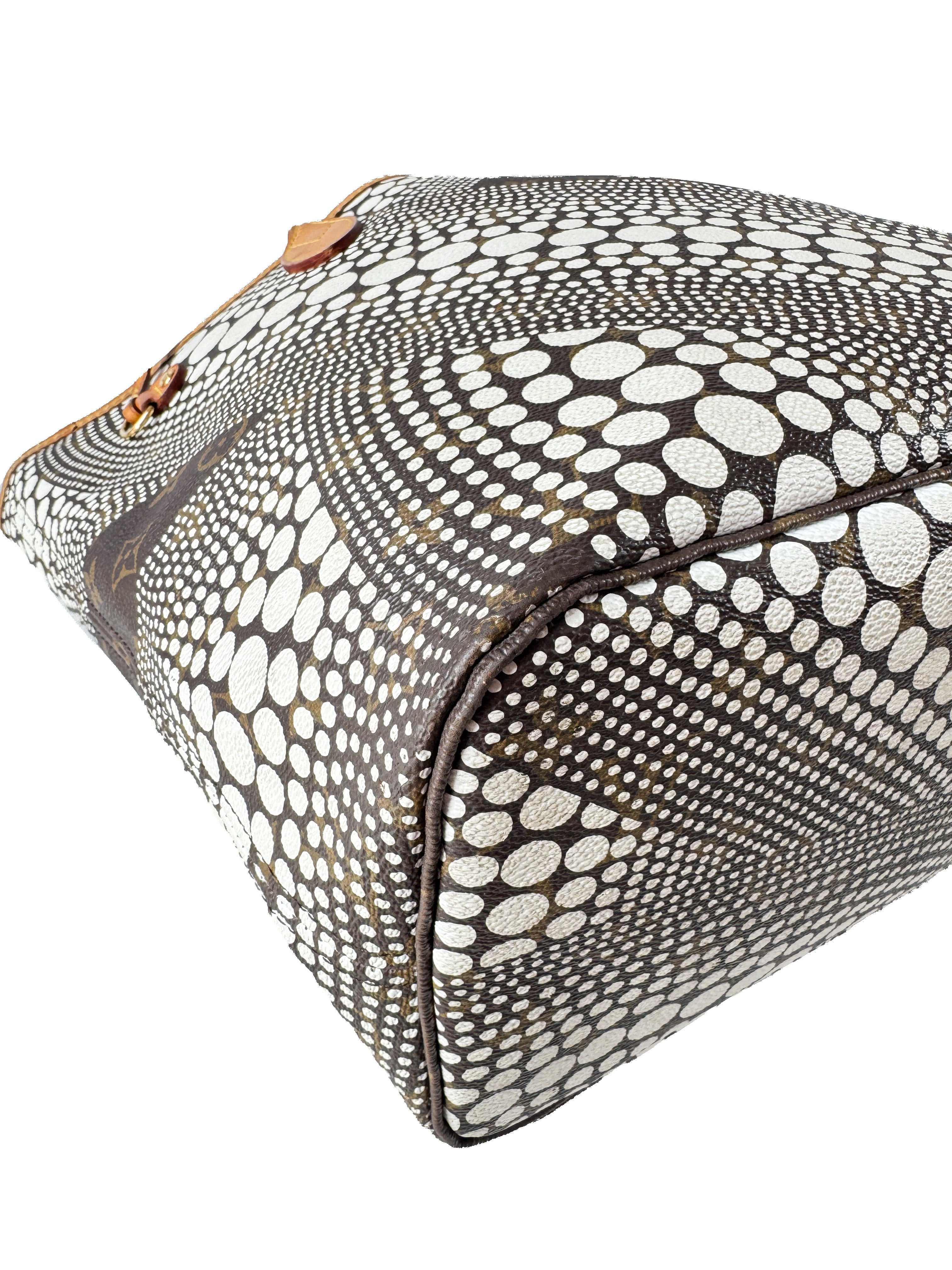 Louis Vuitton Neverfull Tote Limited Edition Kusama Waves Monogram Canvas MM GI4142