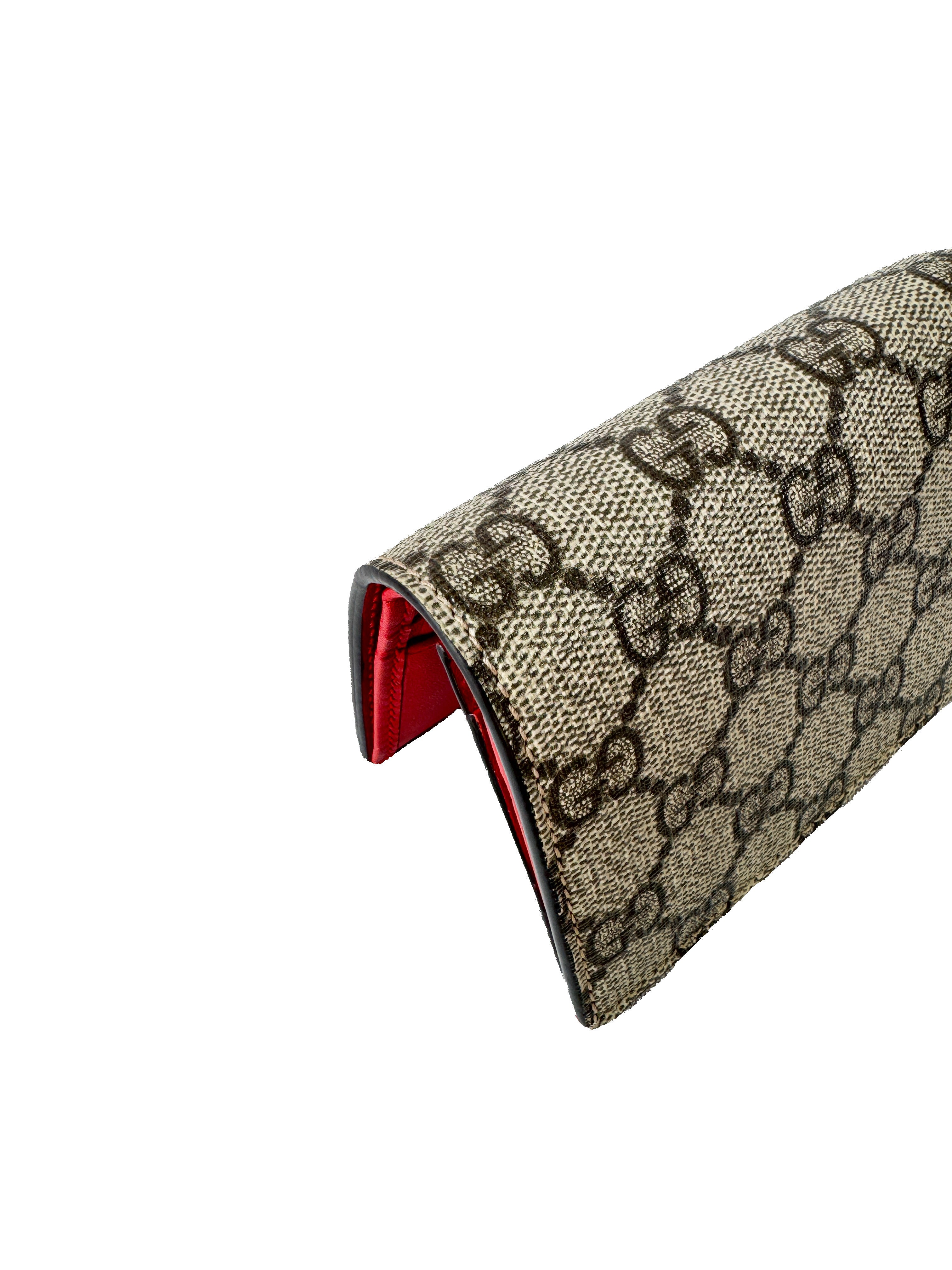 Gucci GG Supreme signature cherry cardholder wallet 4760501147