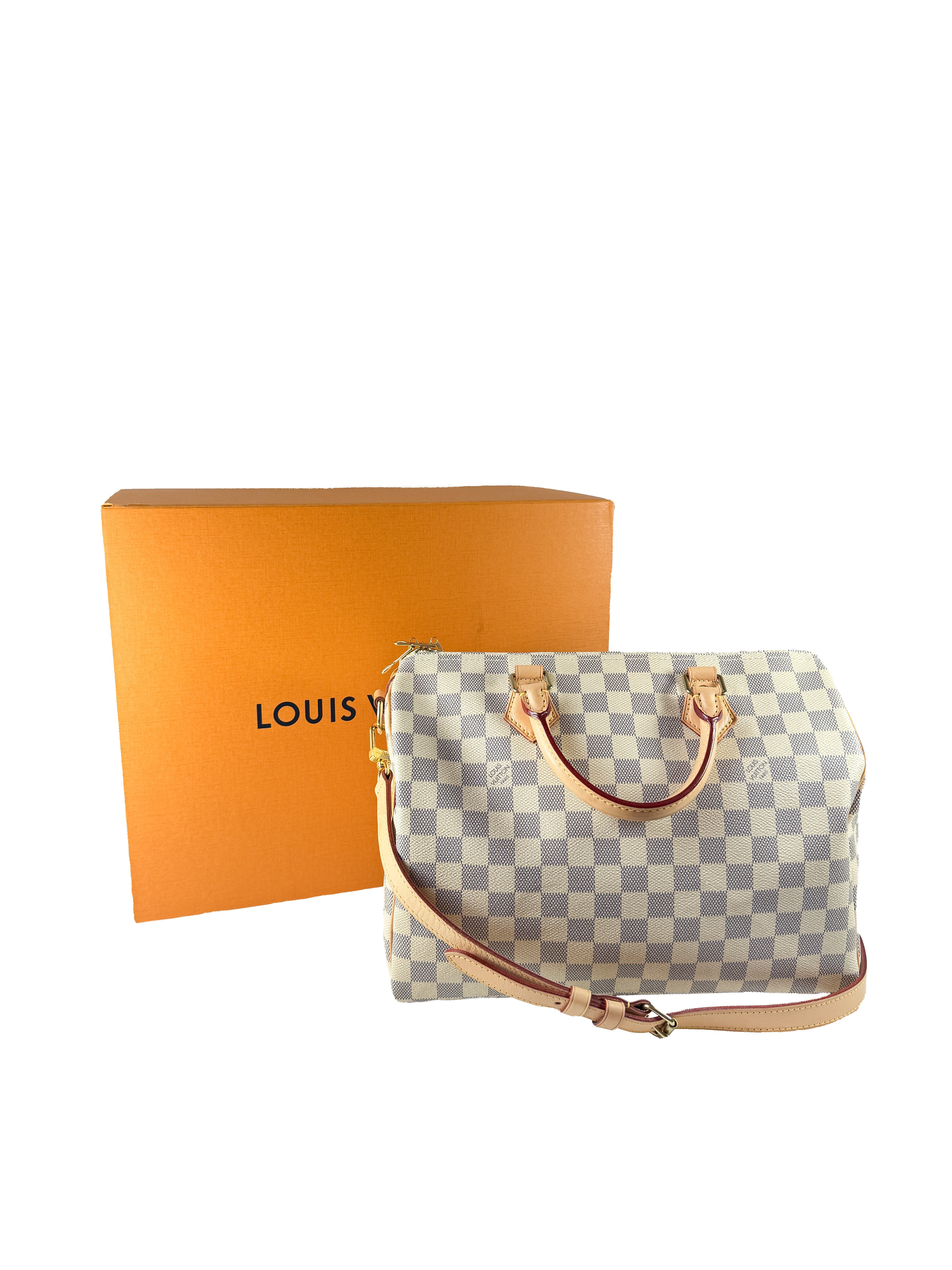 Louis Vuitton damier azur Speedy 30 bandouliere SD4147