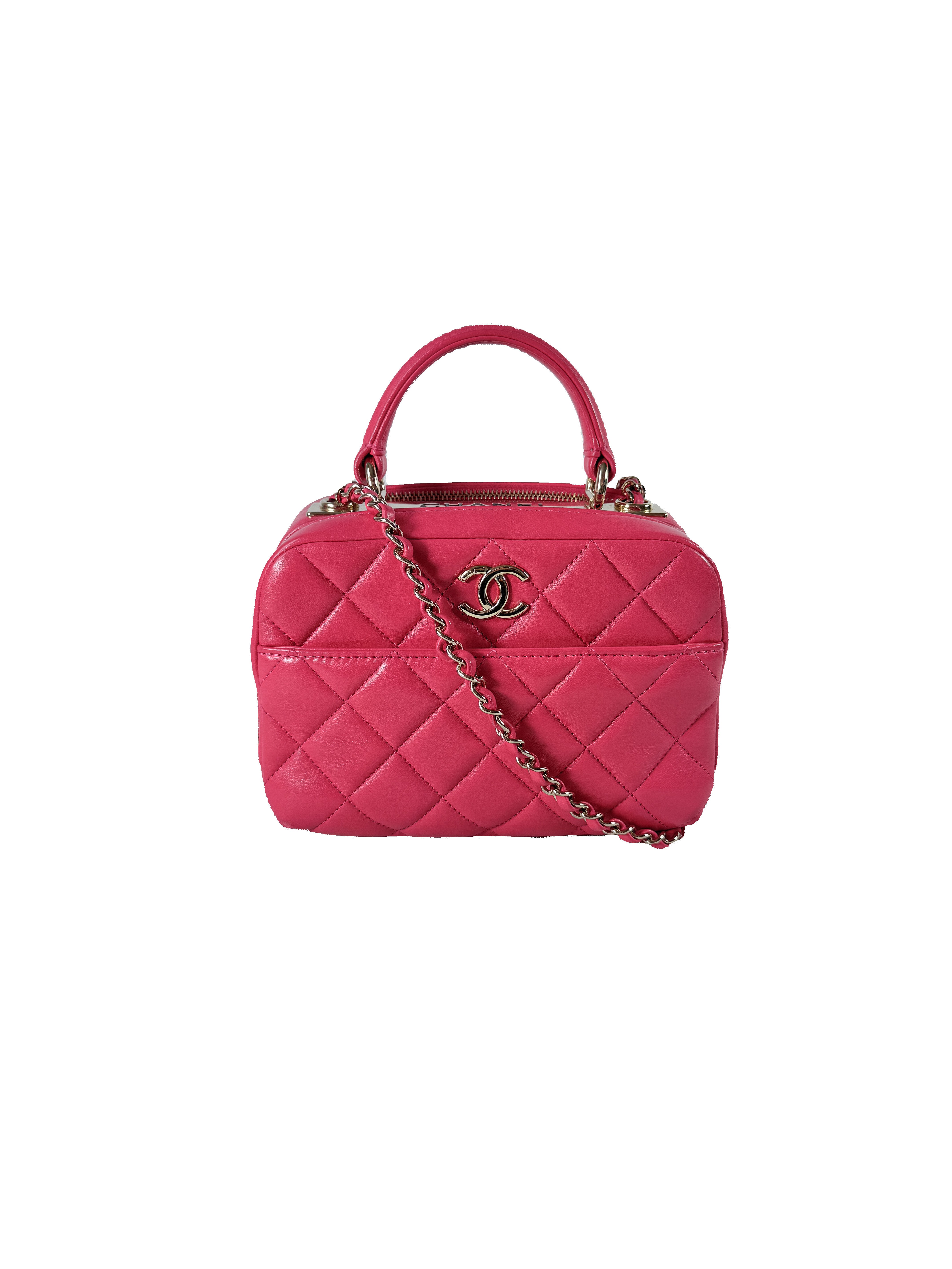 Chanel Lambskin Quilted Small Trendy CC Bowling Bag Pink 30198623