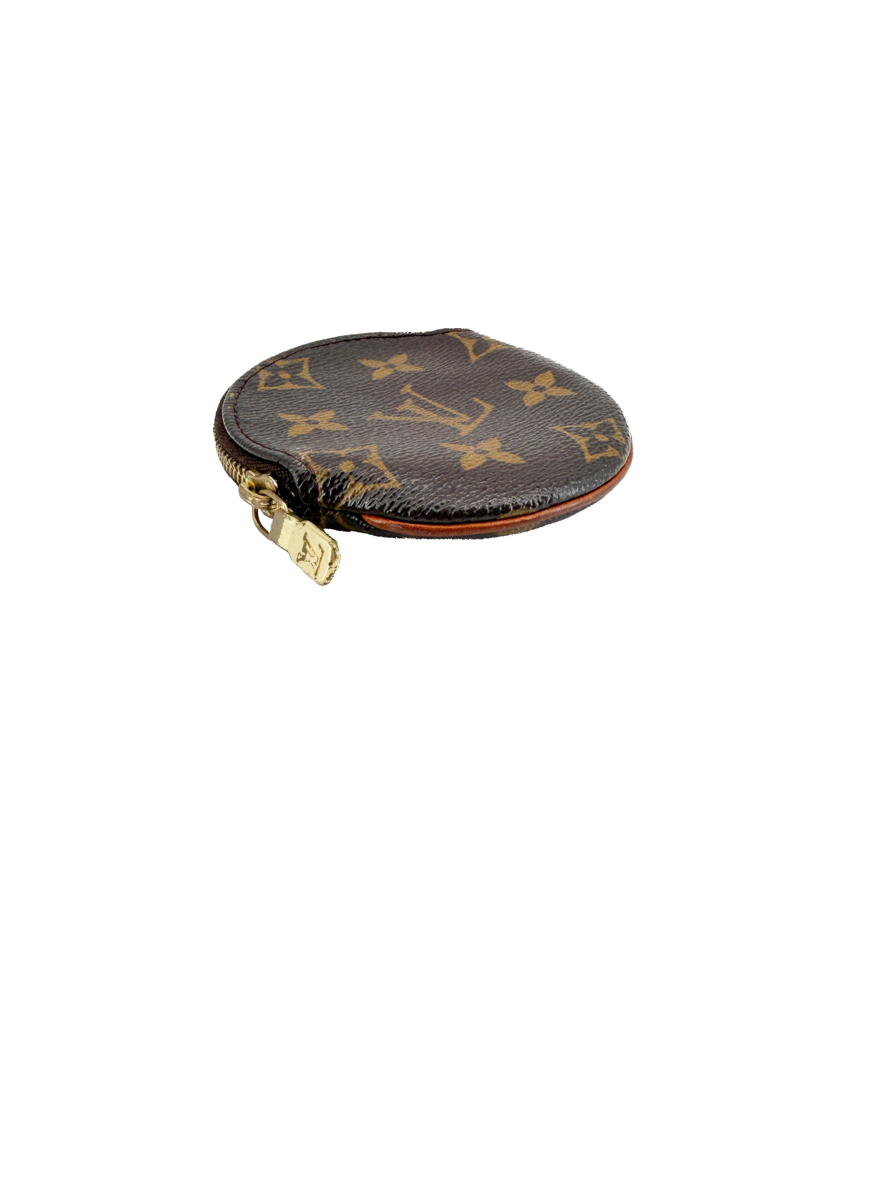 Louis Vuitton monogram Porte Monnaie Round coin case CT0043