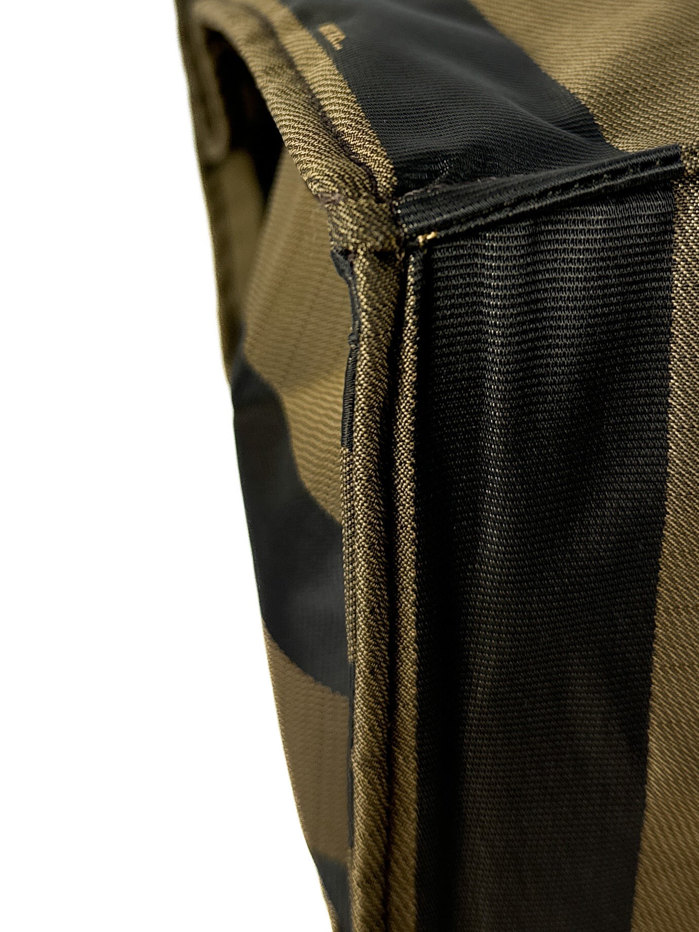 Fendi striped Pequin nylon tote 2305.26518.098