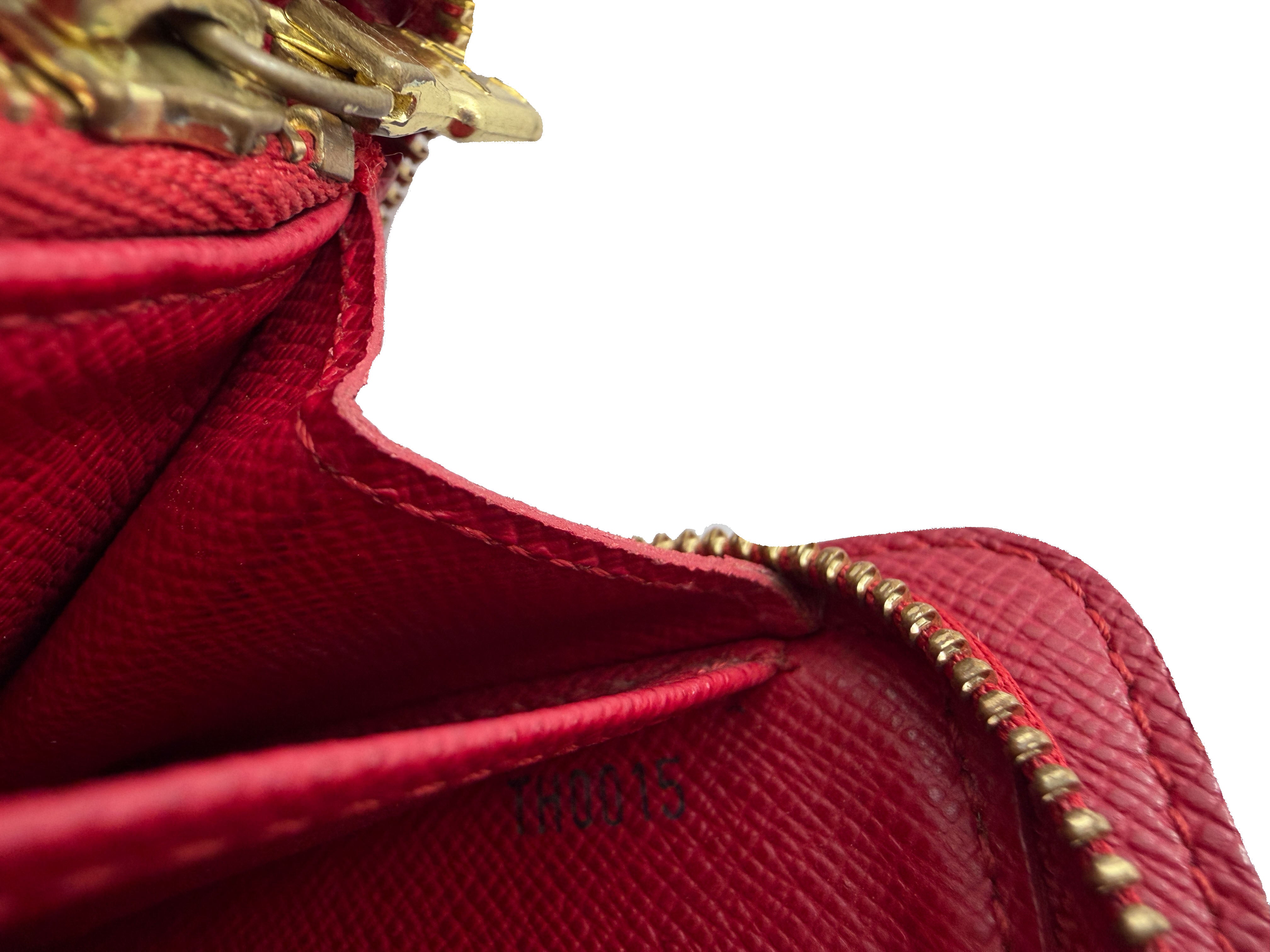 Louis Vuitton monogram Cerises porte monnaie wallet TH0015