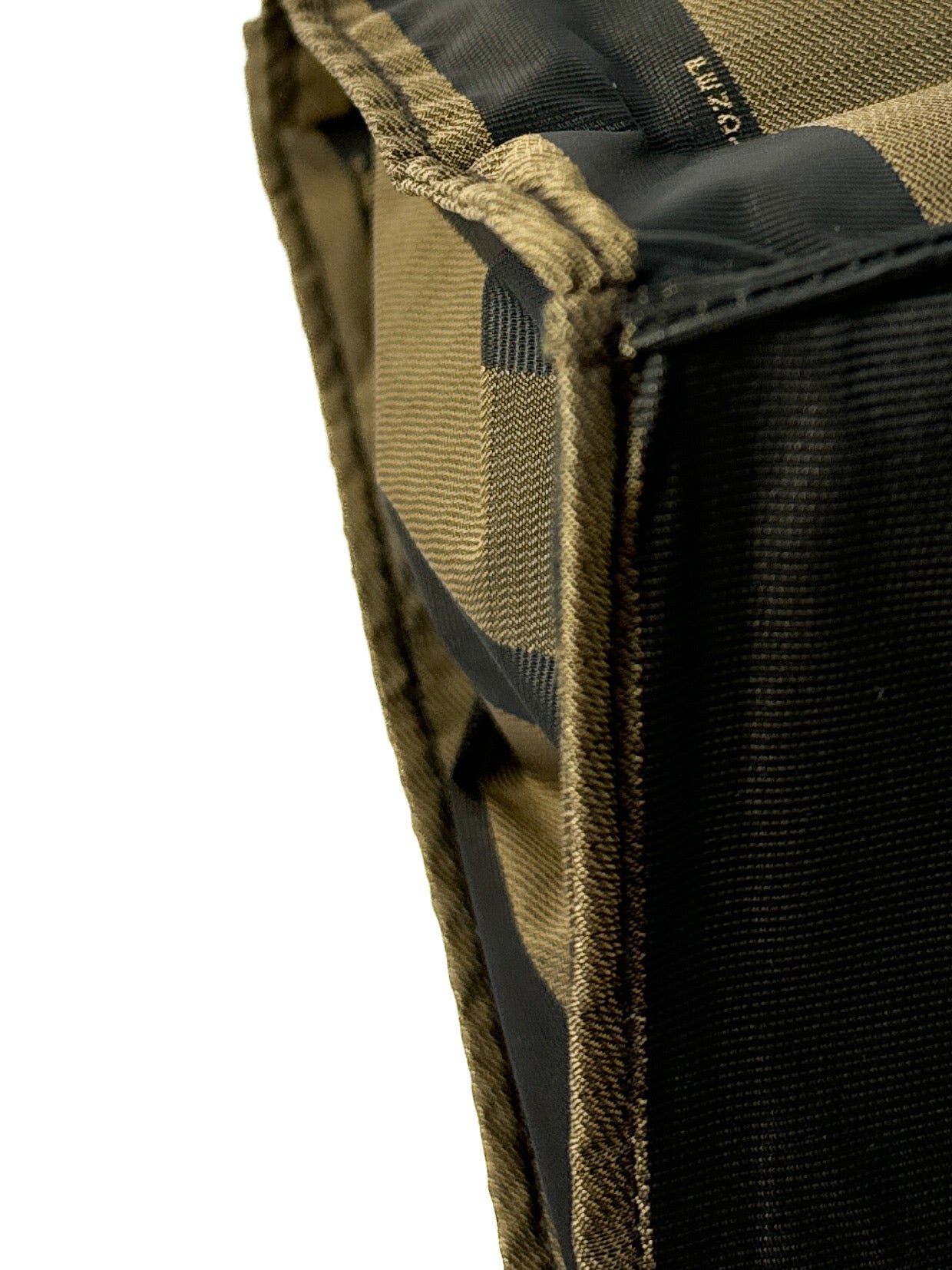 Fendi striped Pequin nylon tote 2305.26518.098