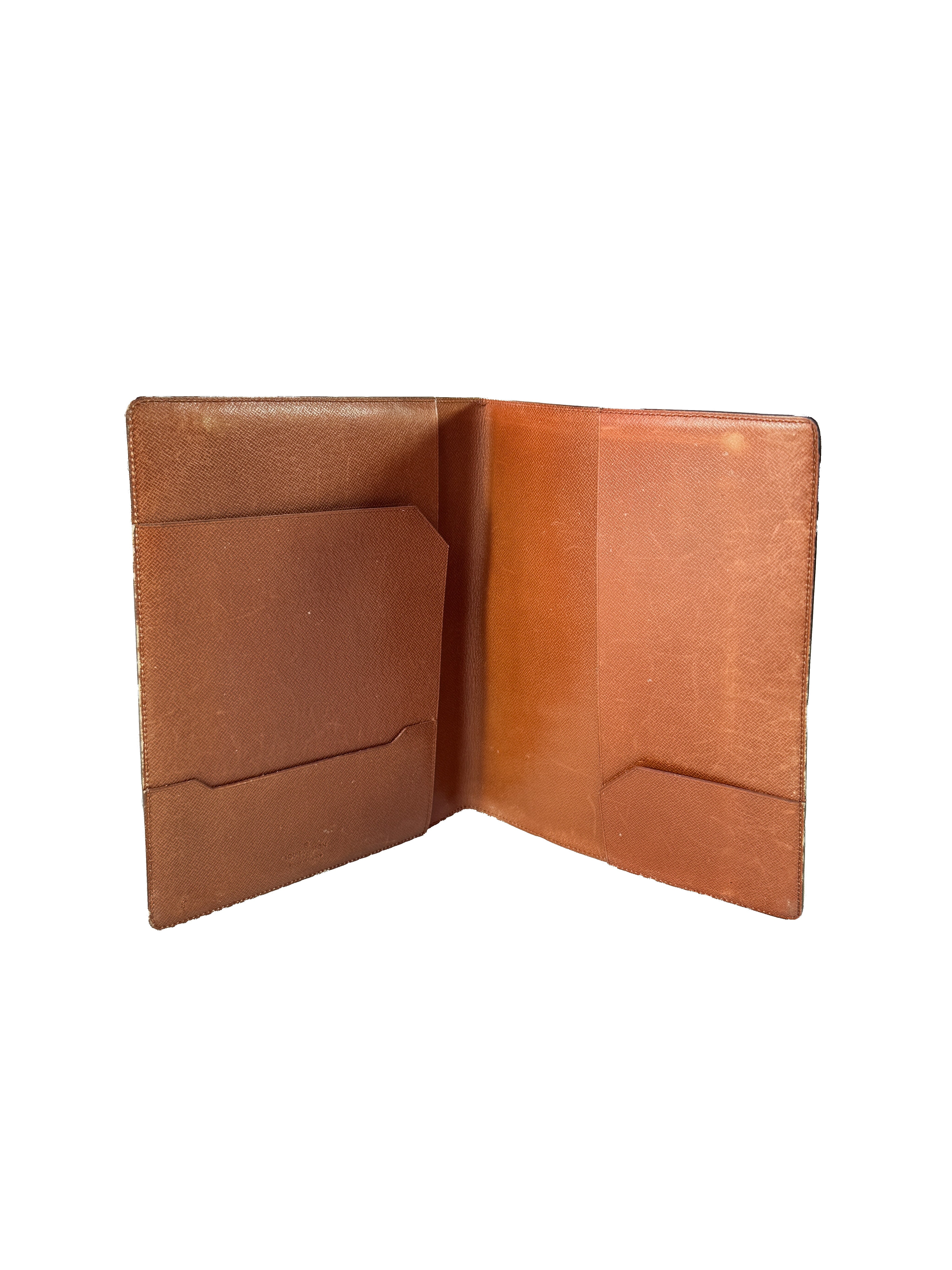 Louis Vuitton monogram vintage notebook cover 874 AN