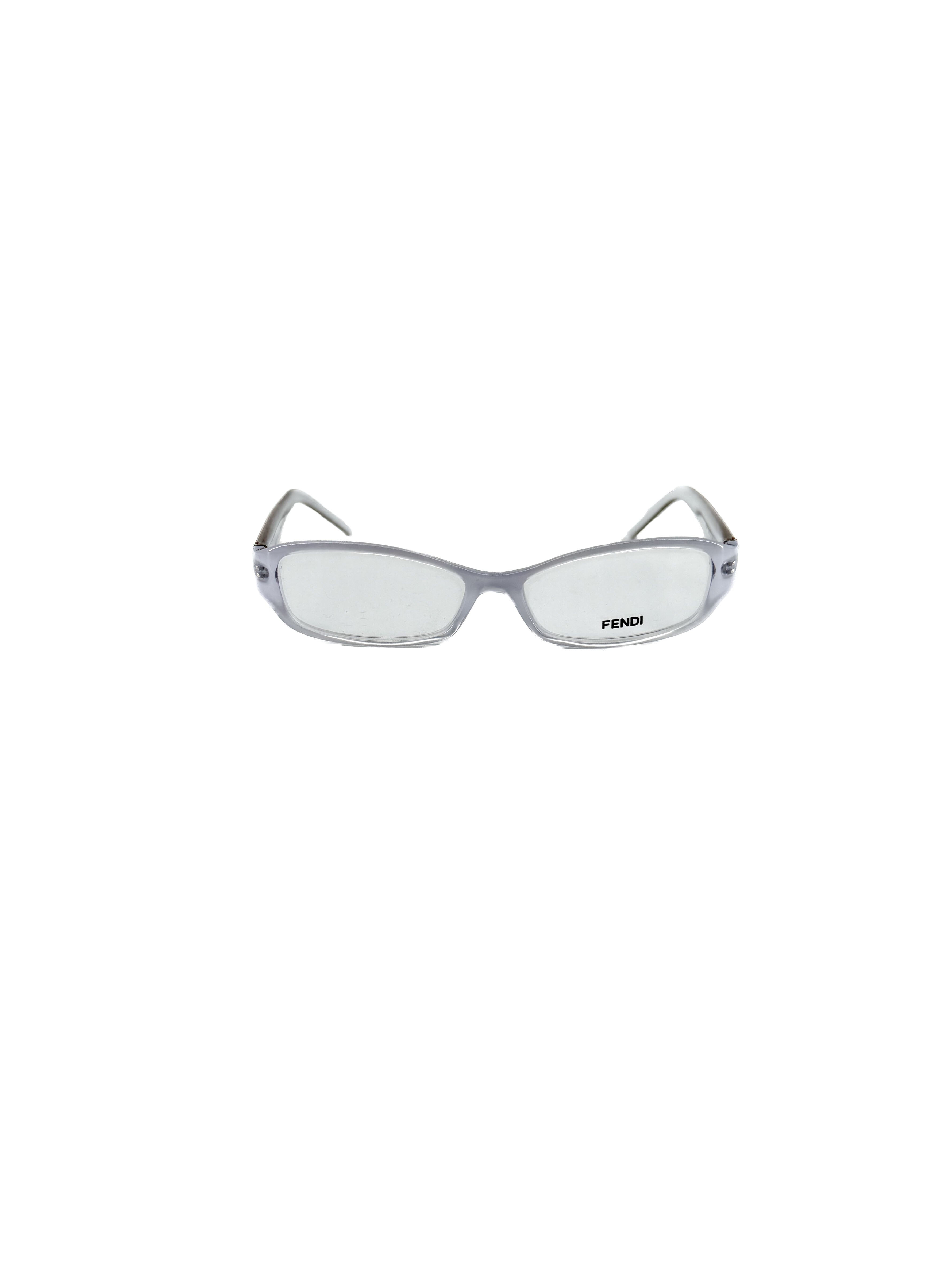 Fendi Zucca white eyeglasses frames CASE