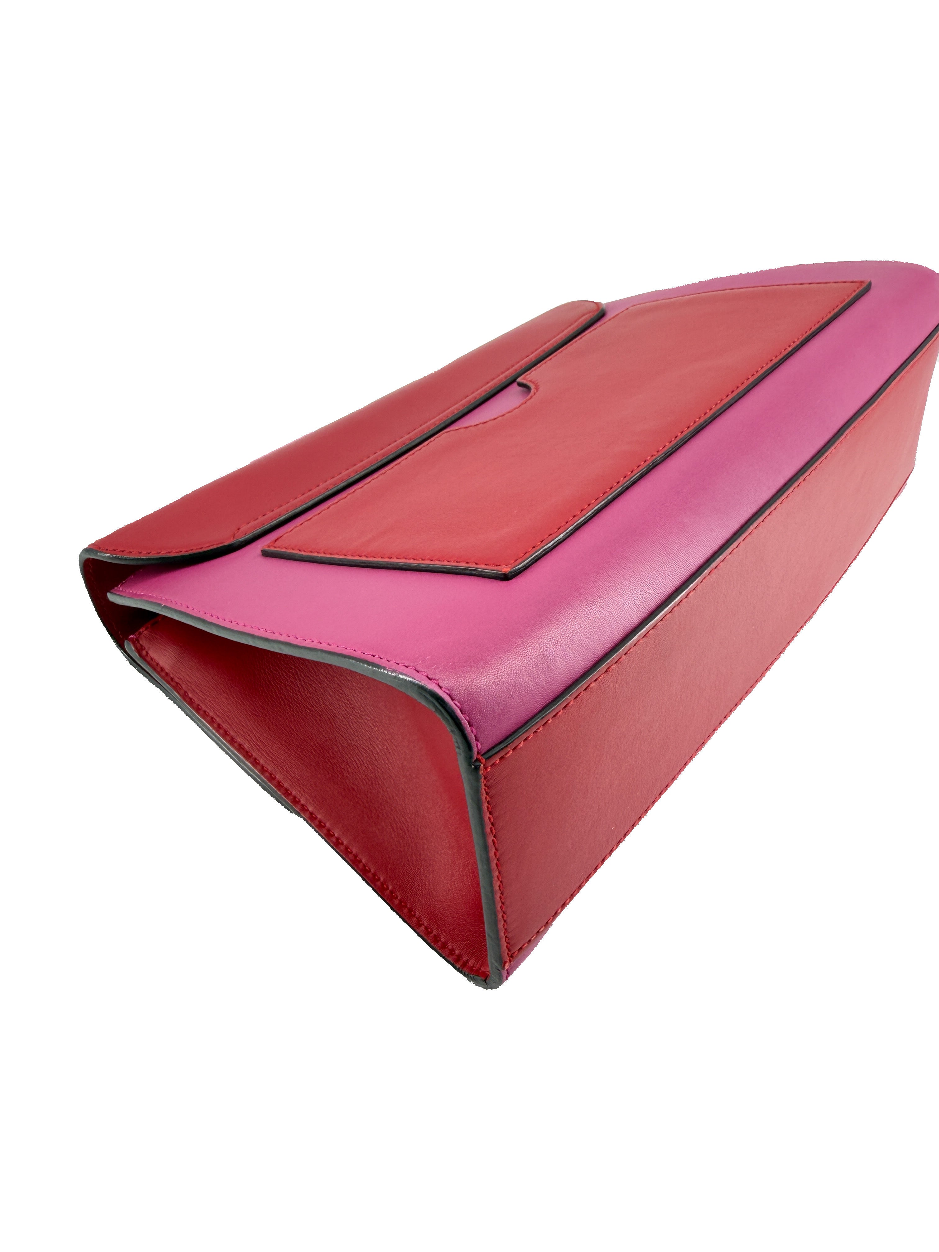 Gucci red, pink leather Medium Padlock shoulder bag 409486 498879