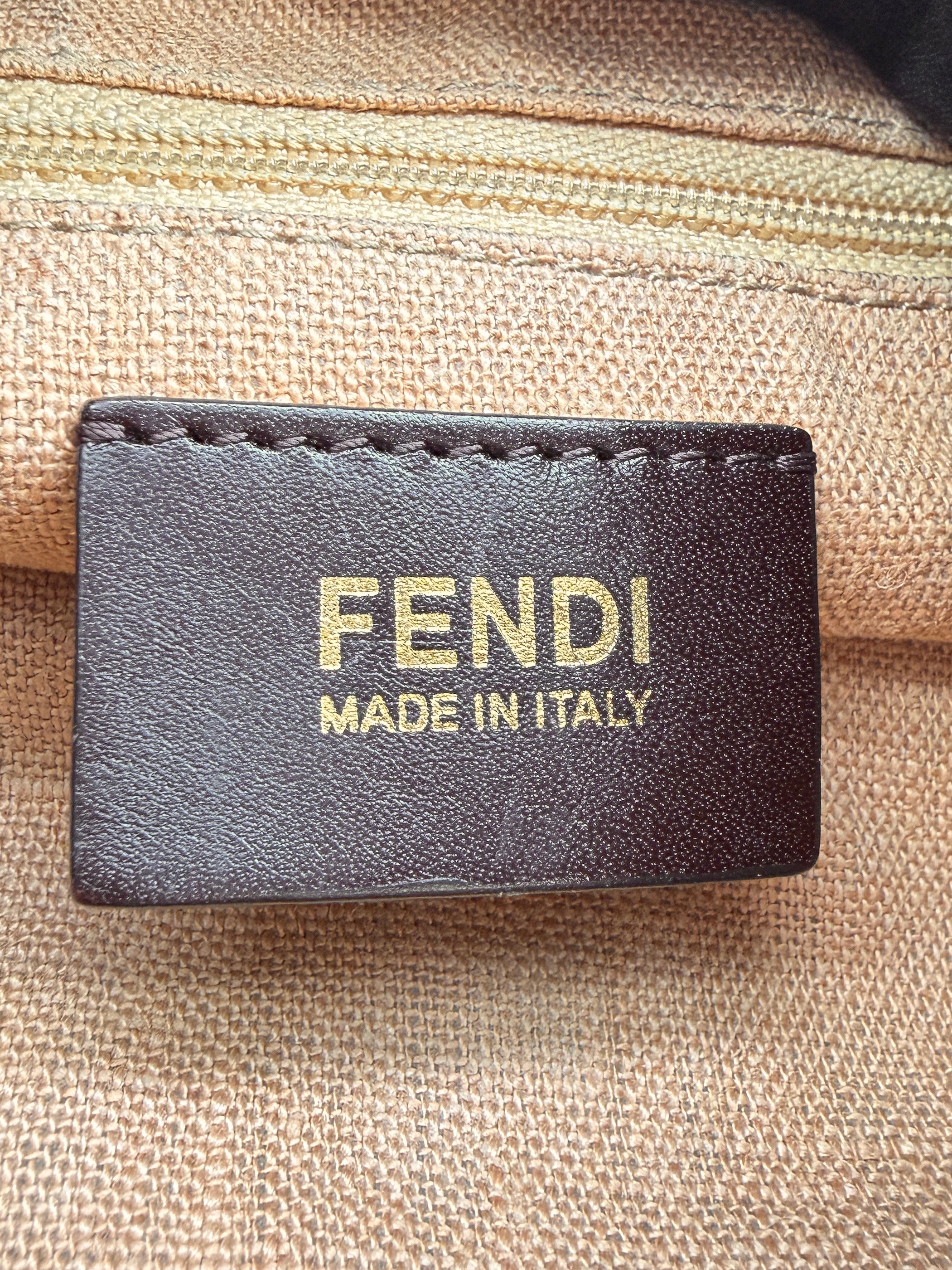 Fendi Zucchino brown Mama Forever shoulder bag 8BR638-G1E 138-2308
