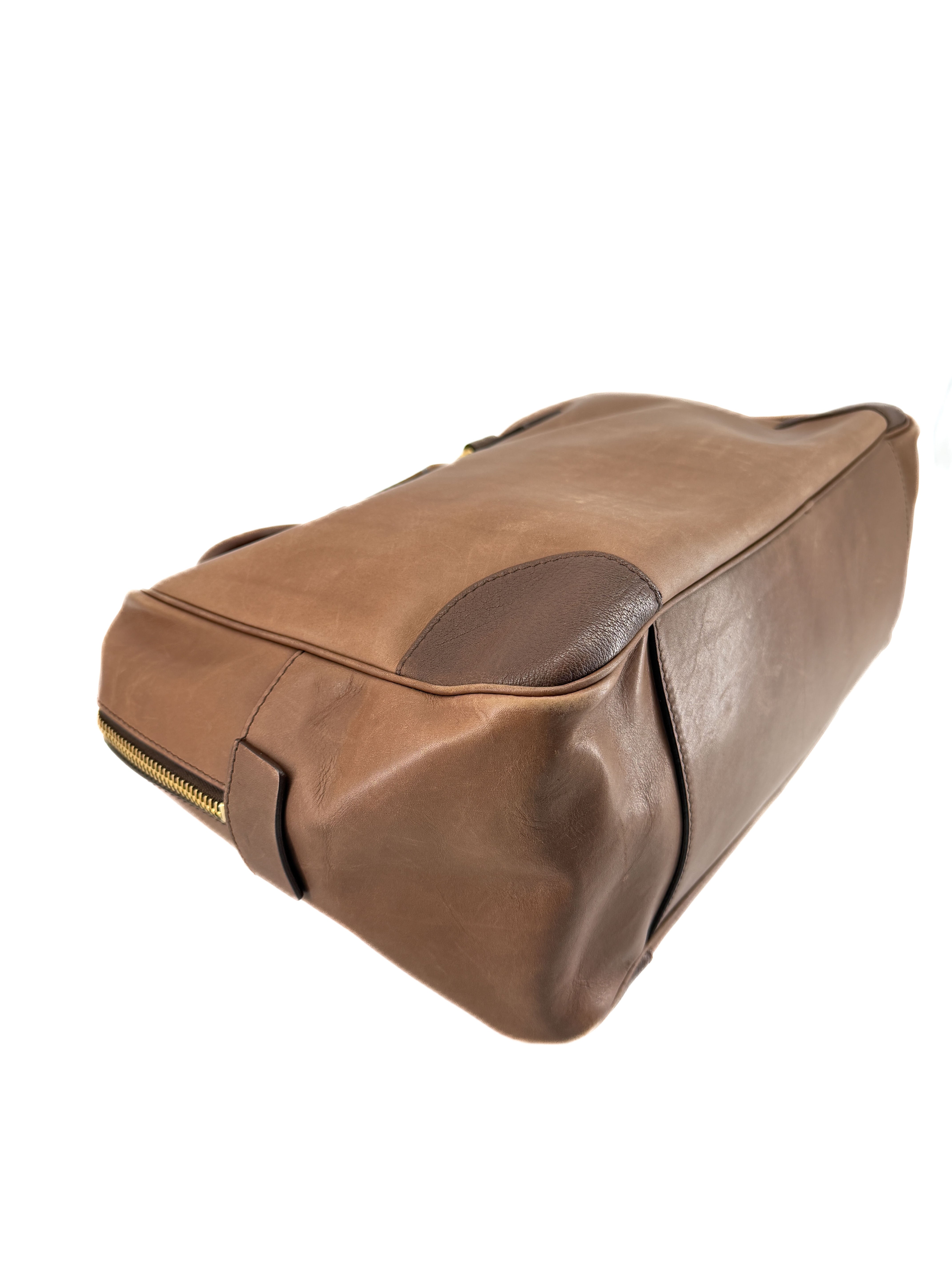 Celine two tone brown leather bag WPA0140