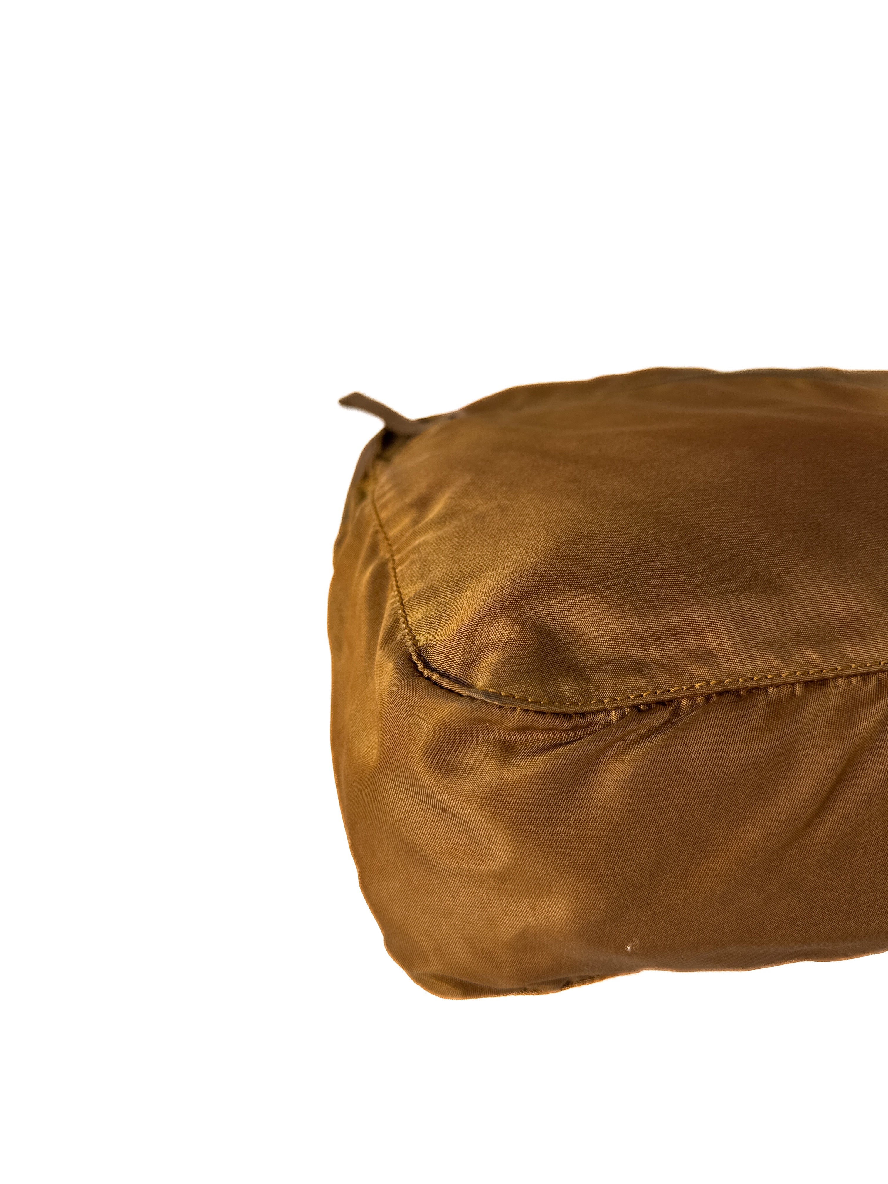 Prada golden brown vintage nylon tote