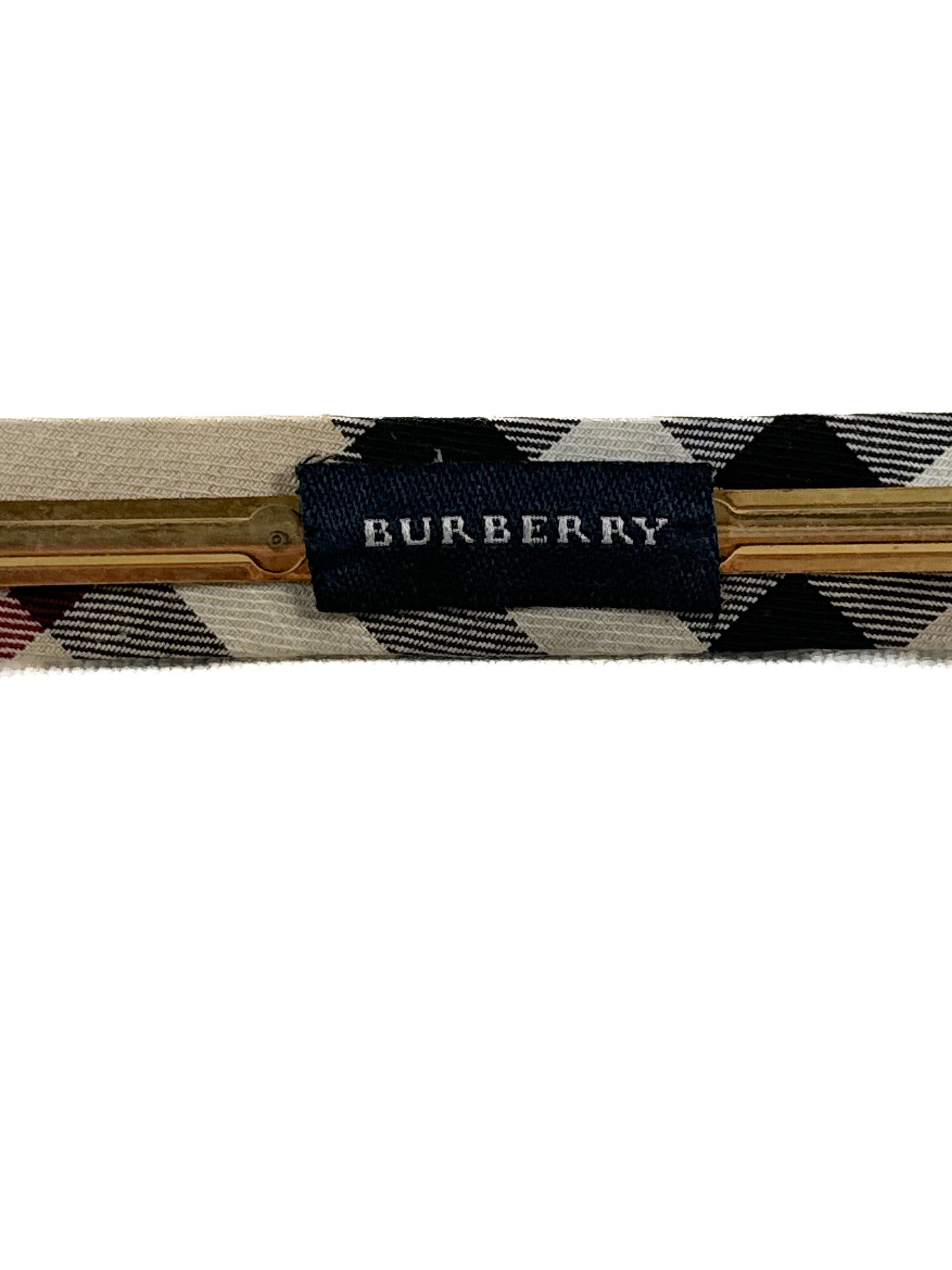 Burberry check hair clip