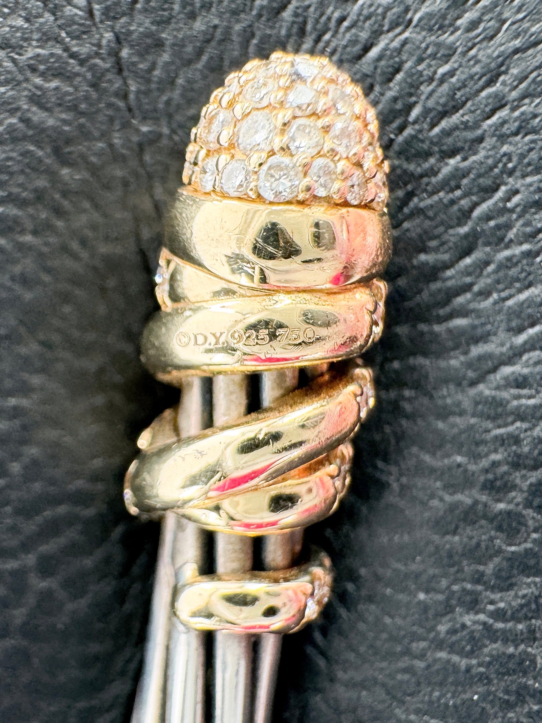 David Yurman Helena diamond bangle bracelet 4mm