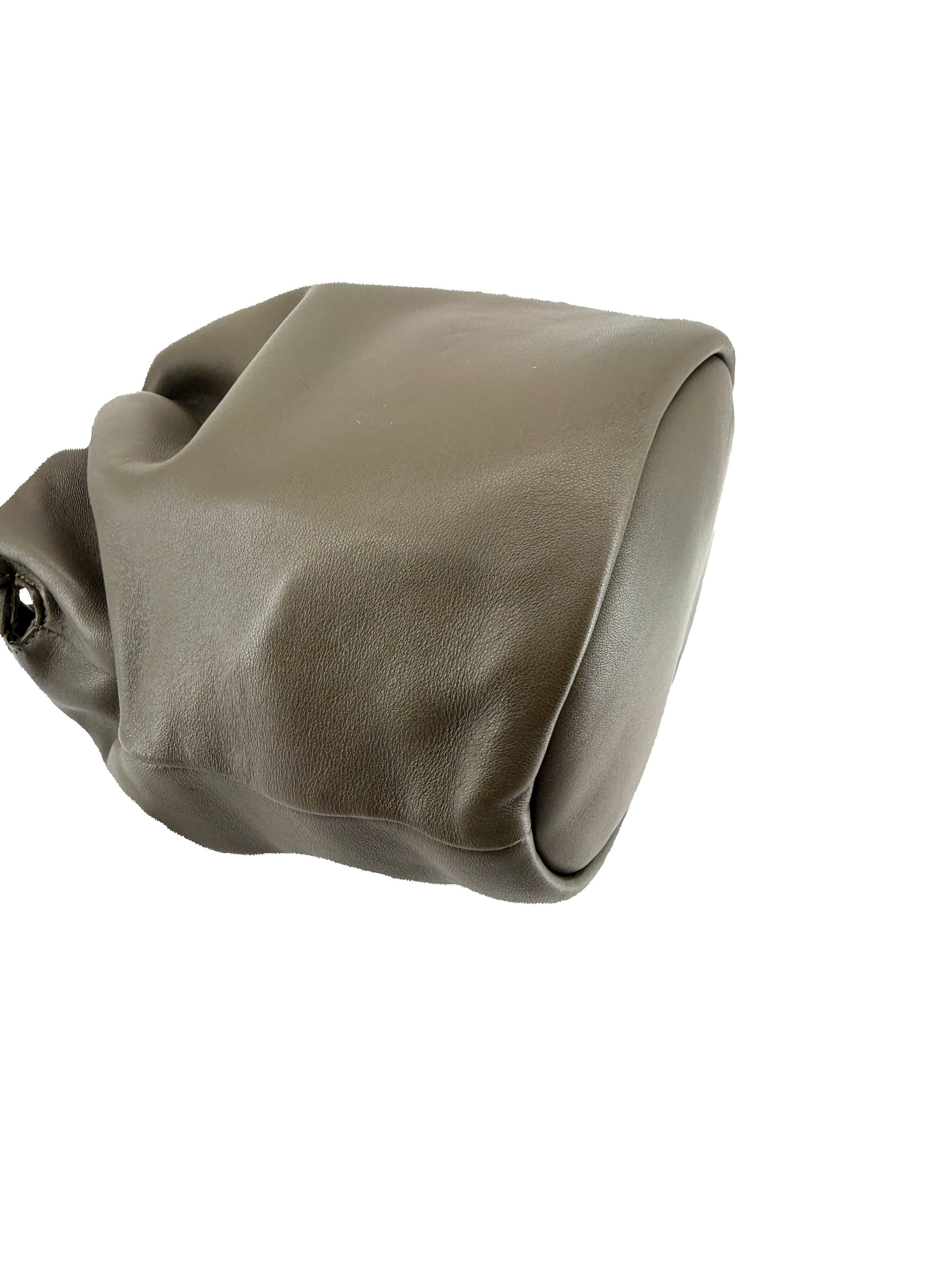 Loewe olive Flamenco bucket bag 252415