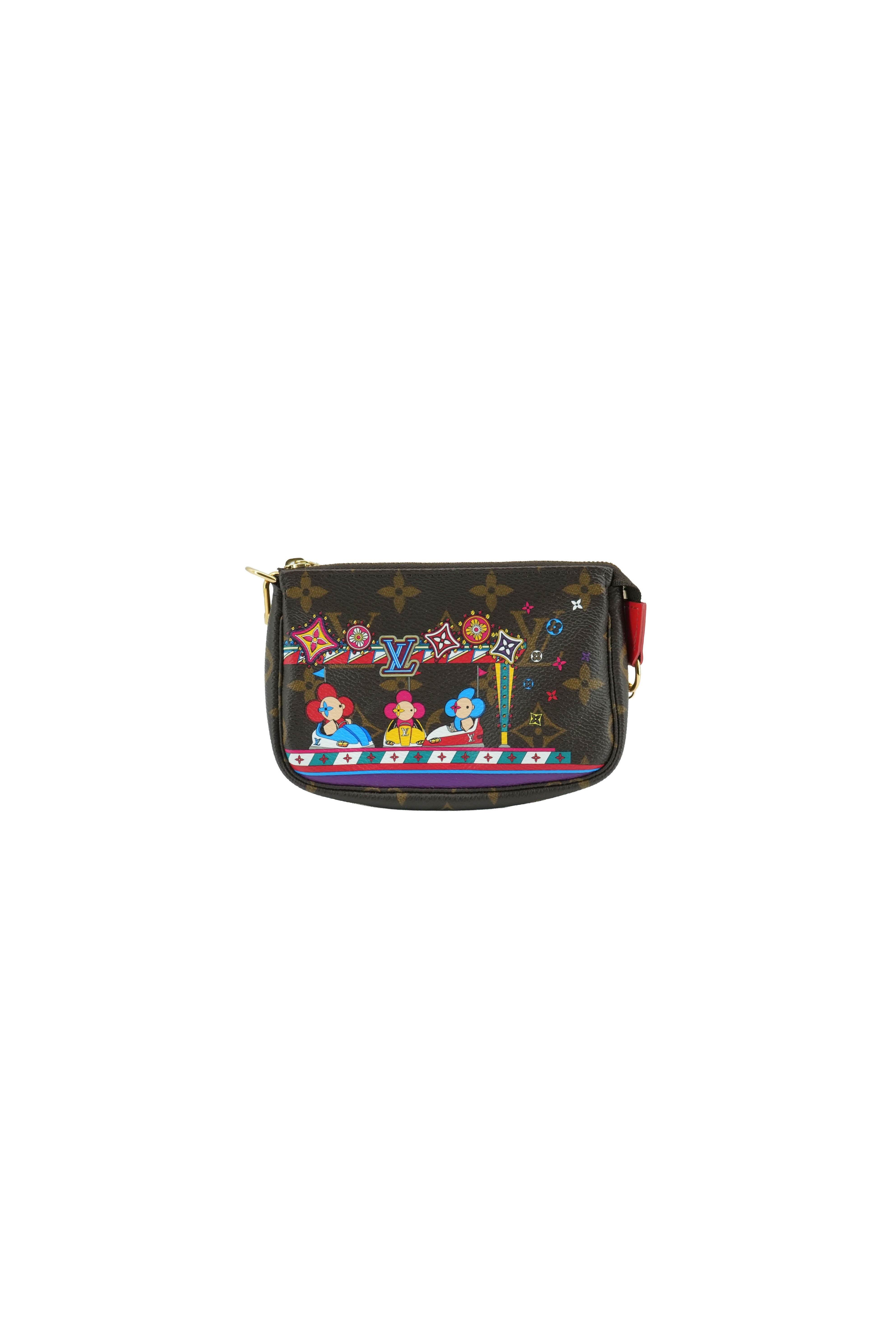 Louis Vuitton monogram 2020 Christmas Animation Bumper Cars mini pochette accessories SF3210
