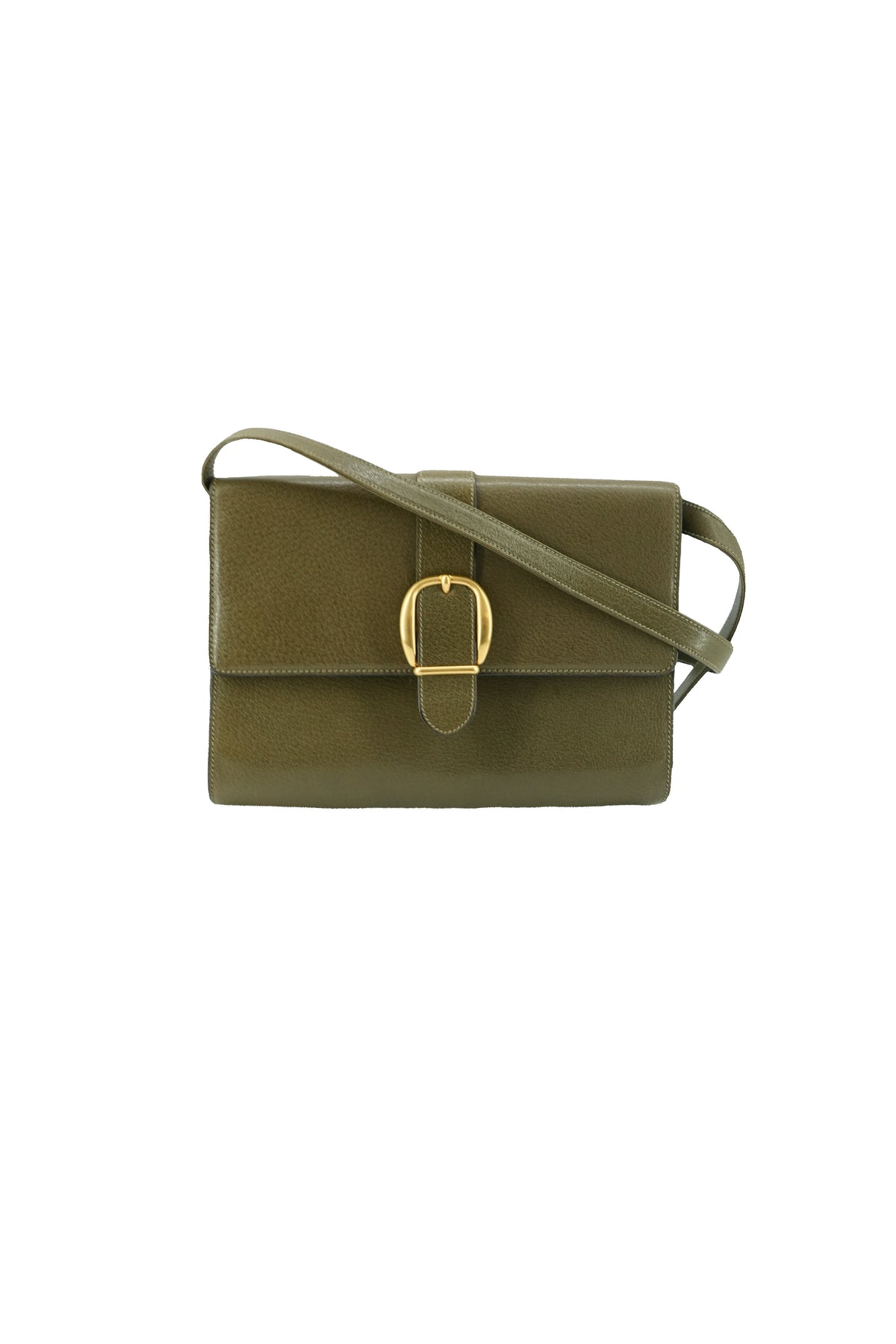 Gucci olive buckle vintage shoulder bag 004-23-0467