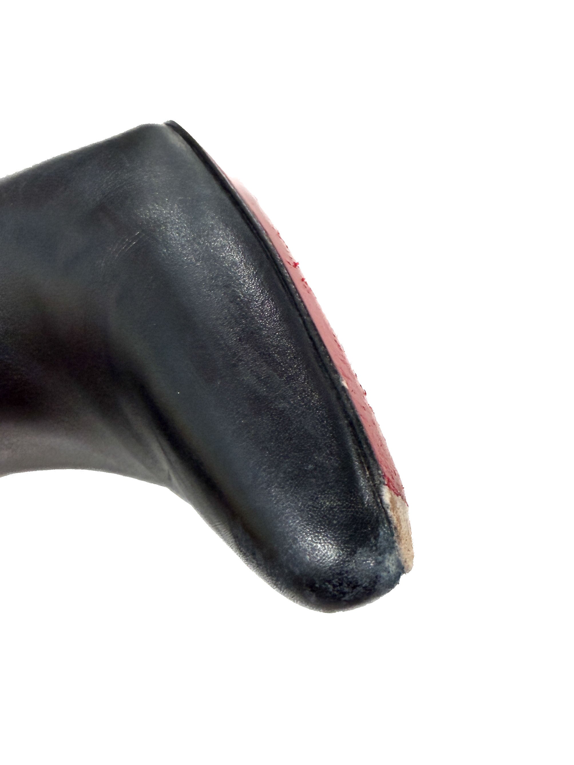 Christian Louboutin black leather Birgikate 85 size 37.5 BOX