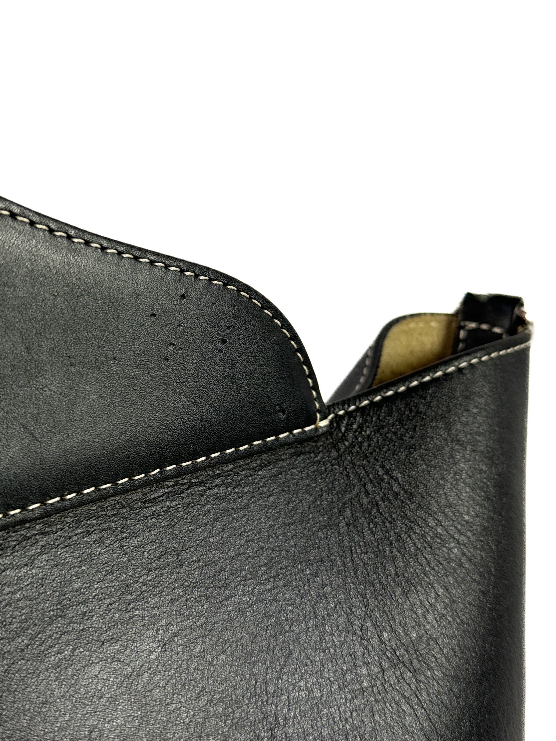 Burberry black small leather soft pocket tote **as is**