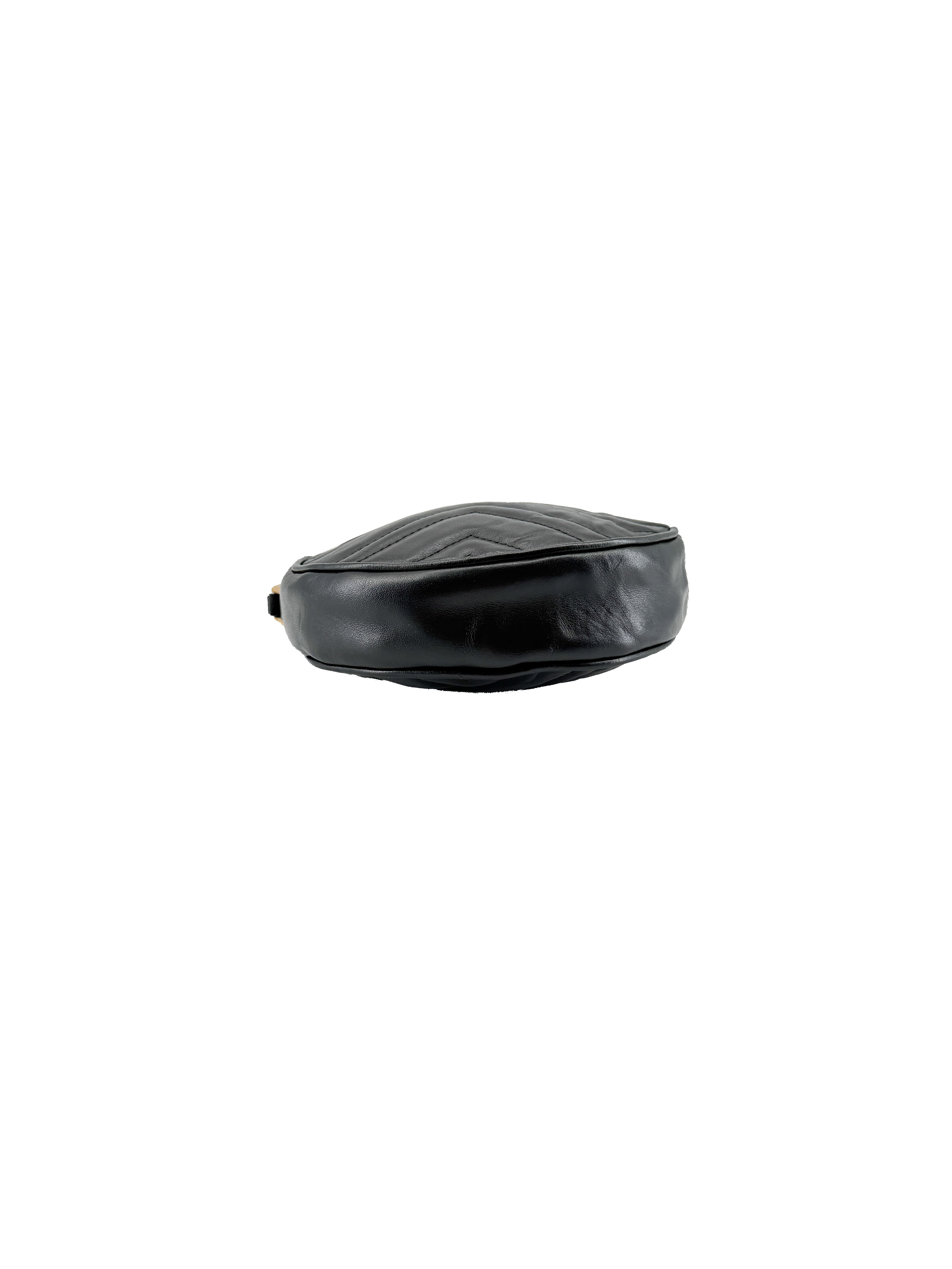 Gucci black Marmont GG wristlet 575164-584046