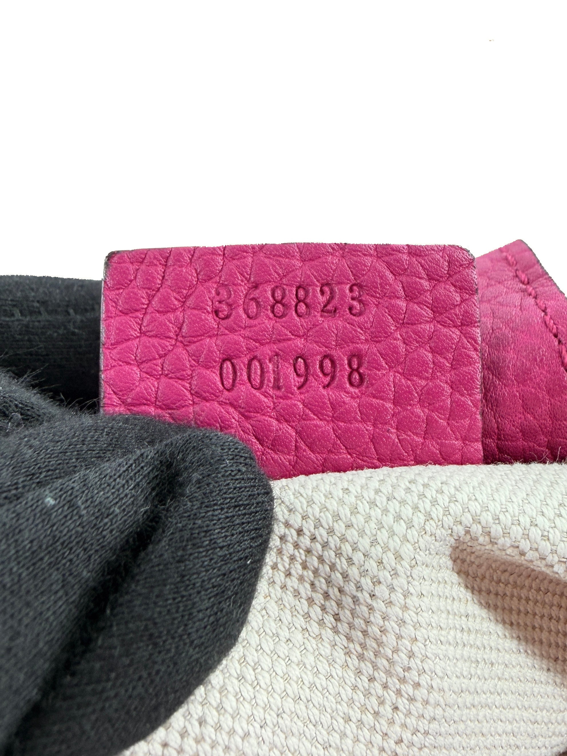 Gucci magenta small Bamboo shopper tote 368823 001998