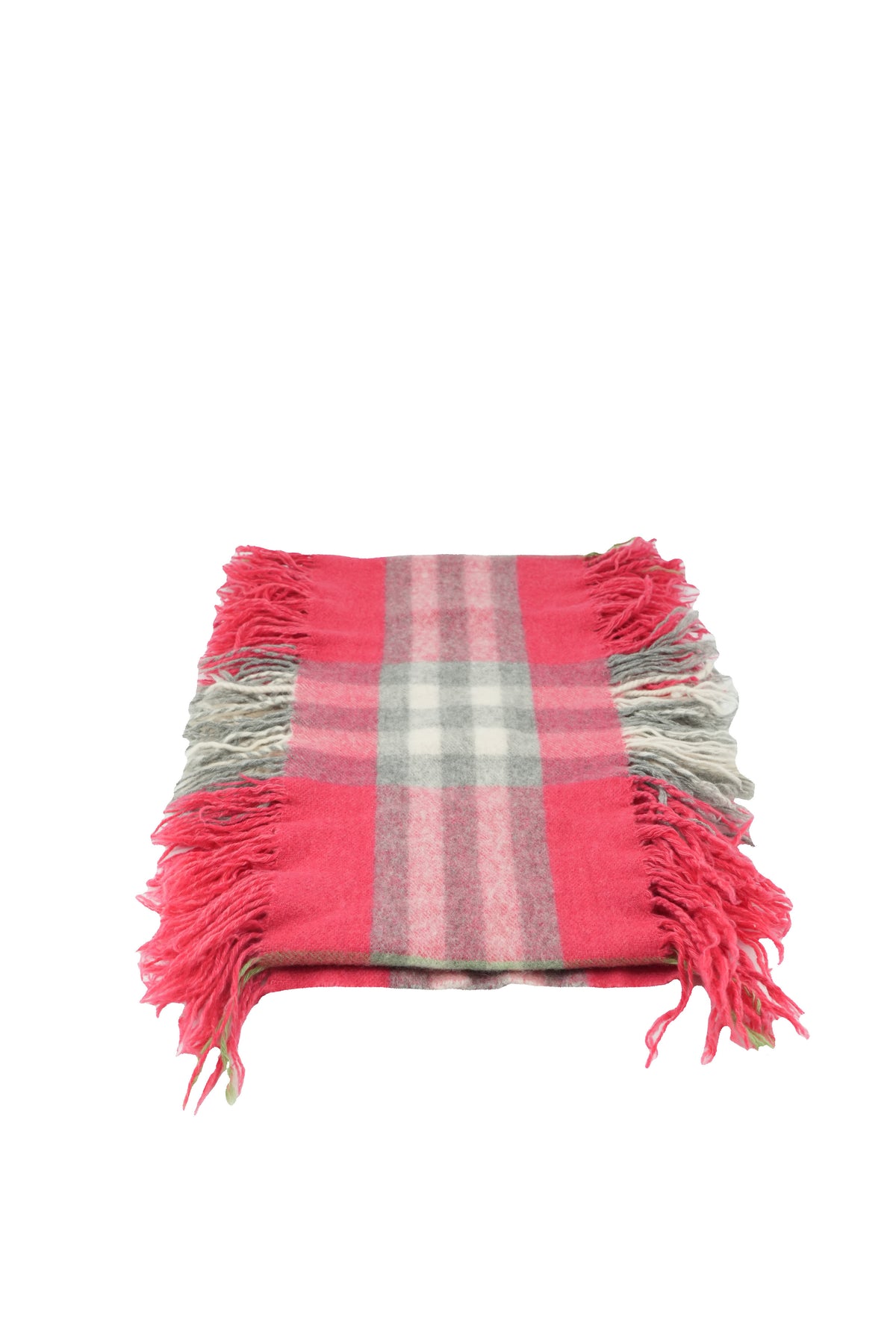 Burberry pink plaid fringe scarf *as is*