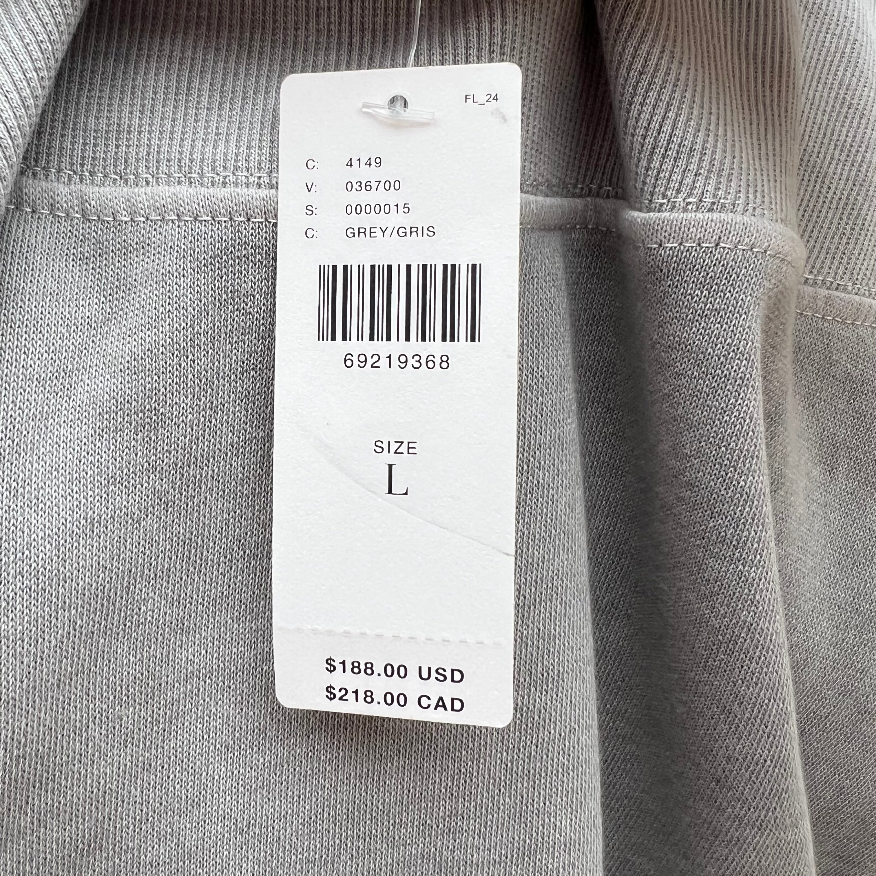 Grey State gray short sleeve jumpsuit size L NWT