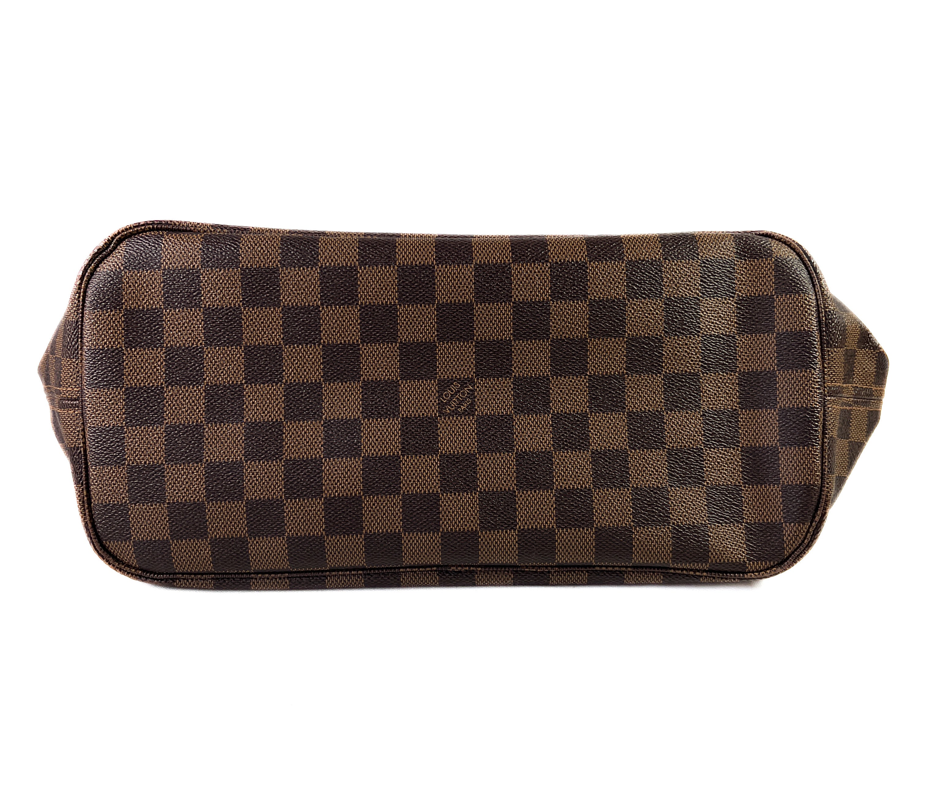 Louis Vuitton damier ebene neverfull MM ballerina interior 2018