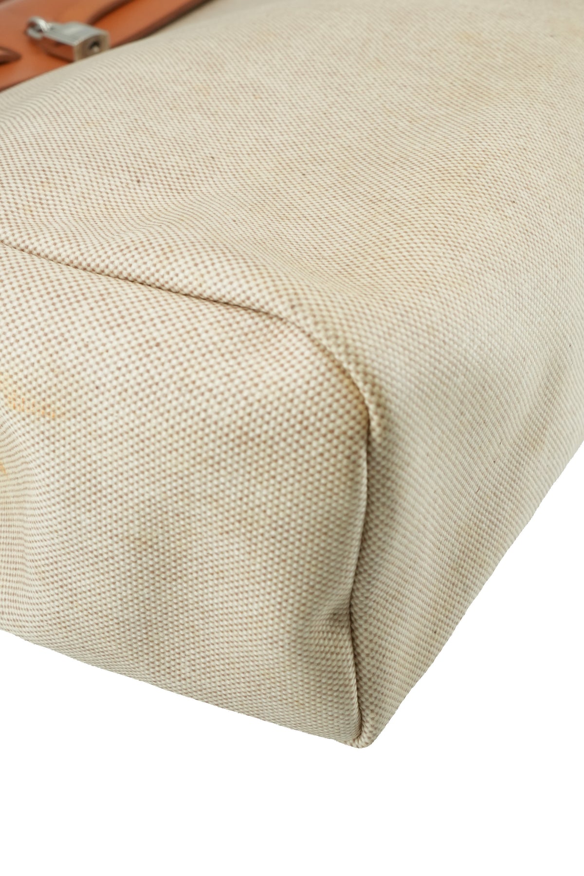 Hermès cream canvas Herbag with extra shell
