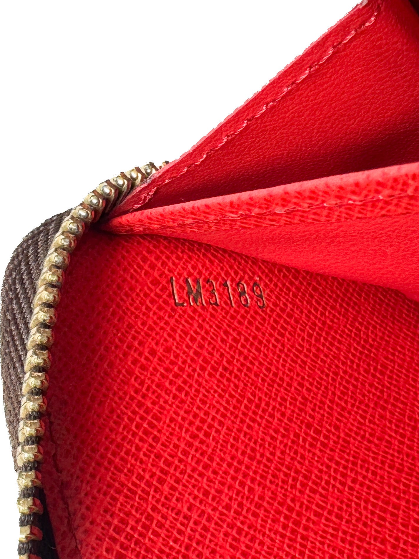Louis Vuitton monogram red interior Zippy Wallet NM LM3189