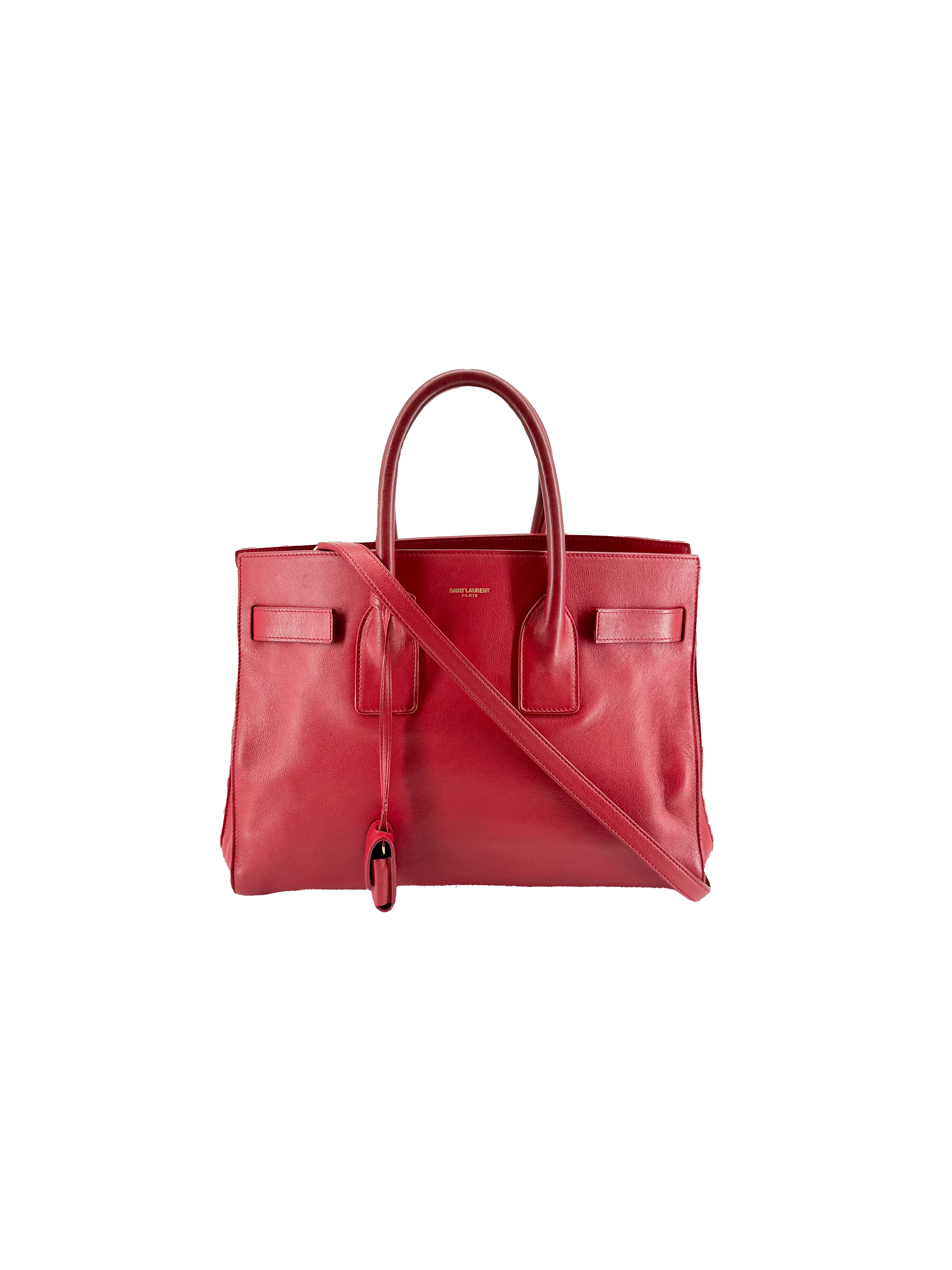 Saint Laurent red small Sac Du Jour 324823-527276