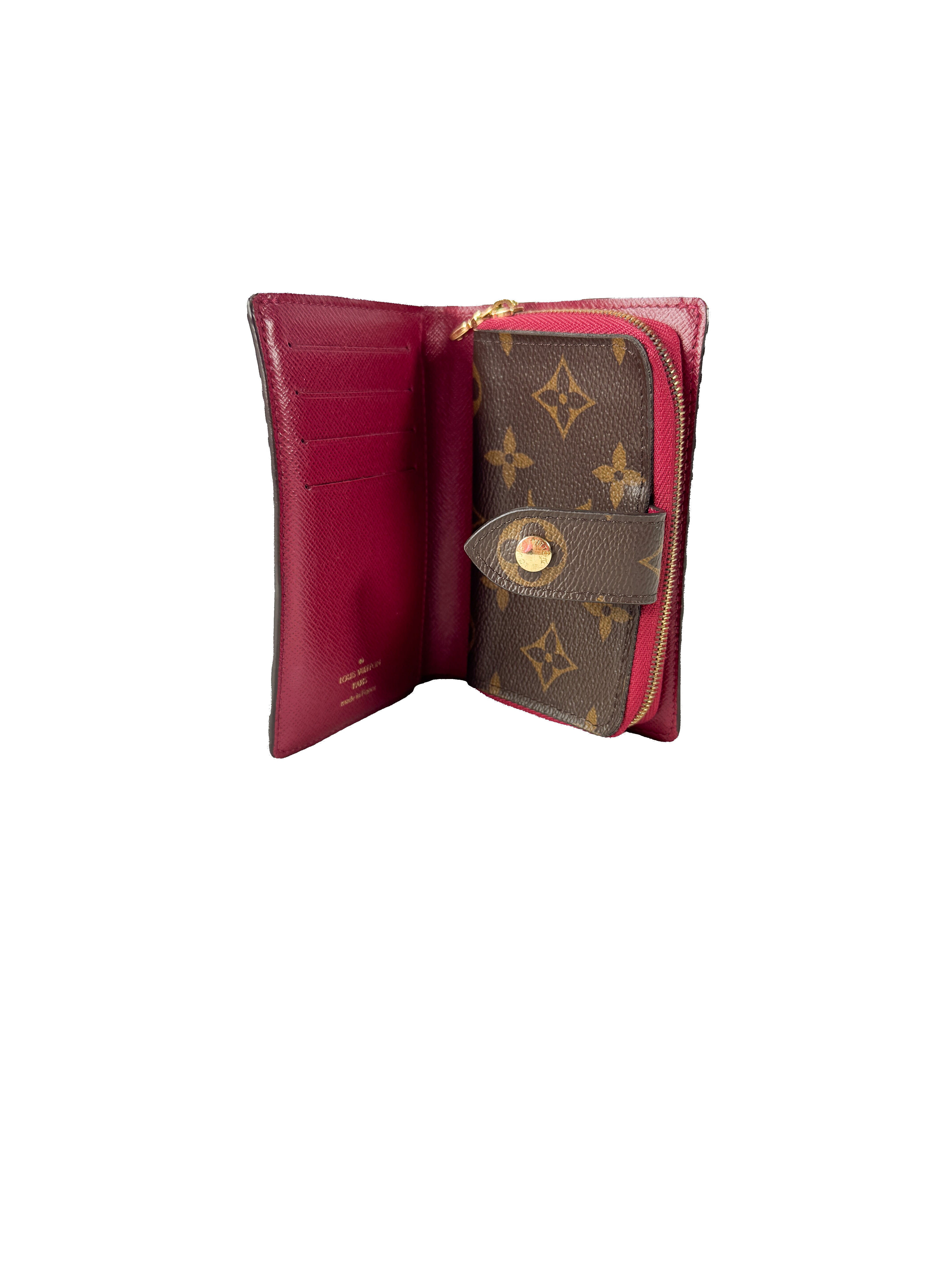 Louis Vuitton monogram pink Juliette wallet