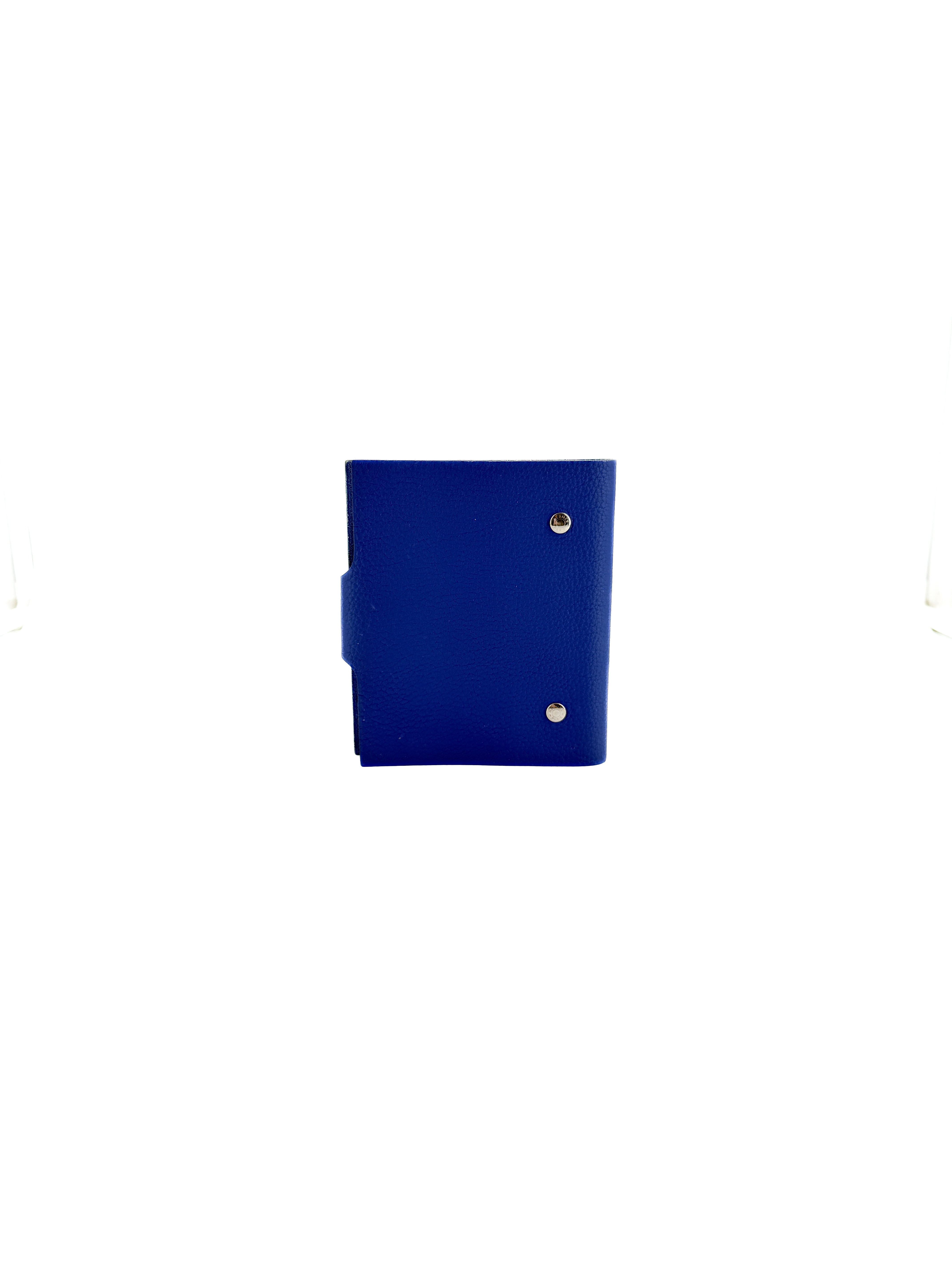 Hermès blue Ulysse PM notebook cover