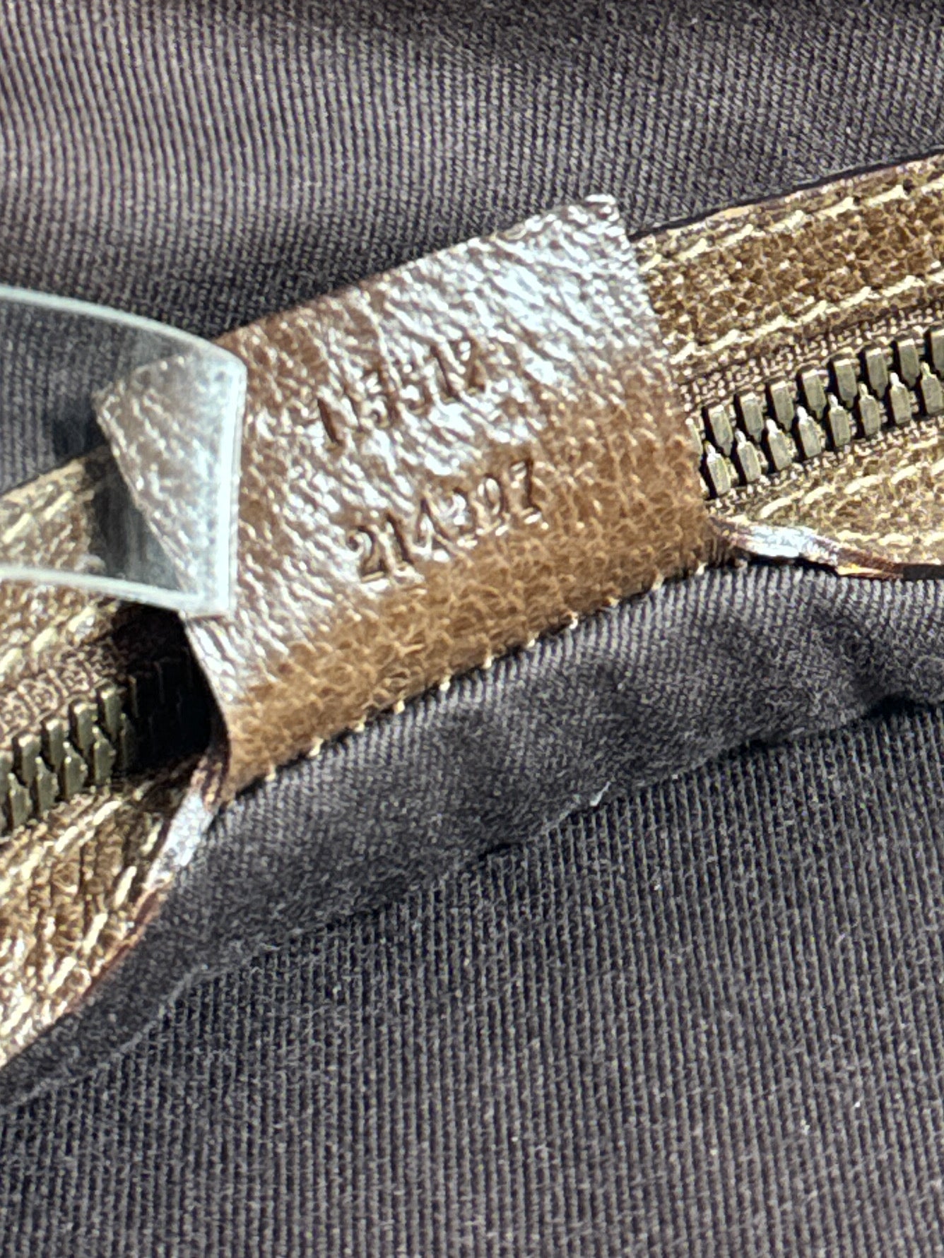 Gucci brown monogram vertical tote 214397