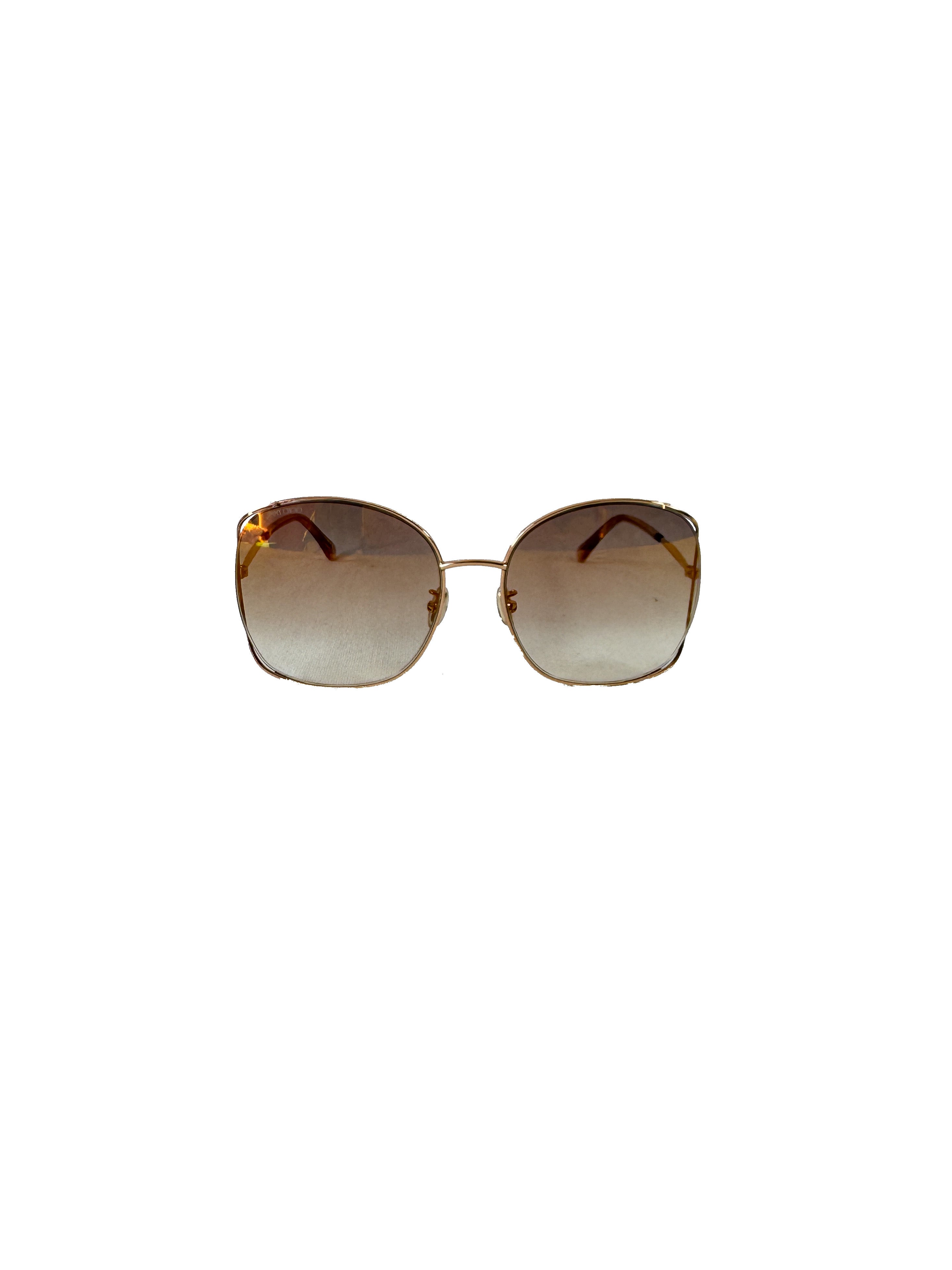 Jimmy Choo pink metal frame Tinka sunglasses DDBJL