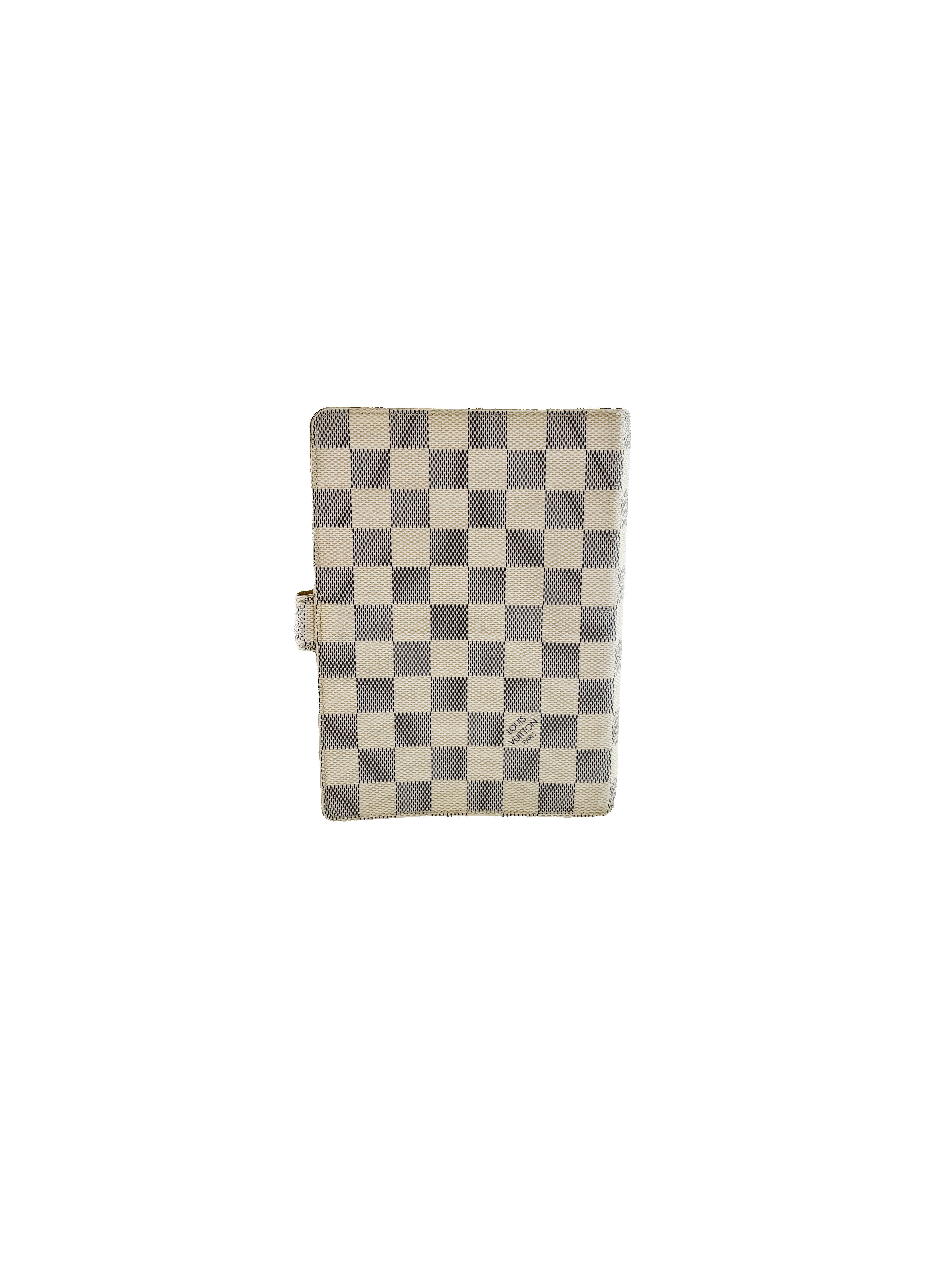 Louis Vuitton damier azur medium ring agenda SP2057