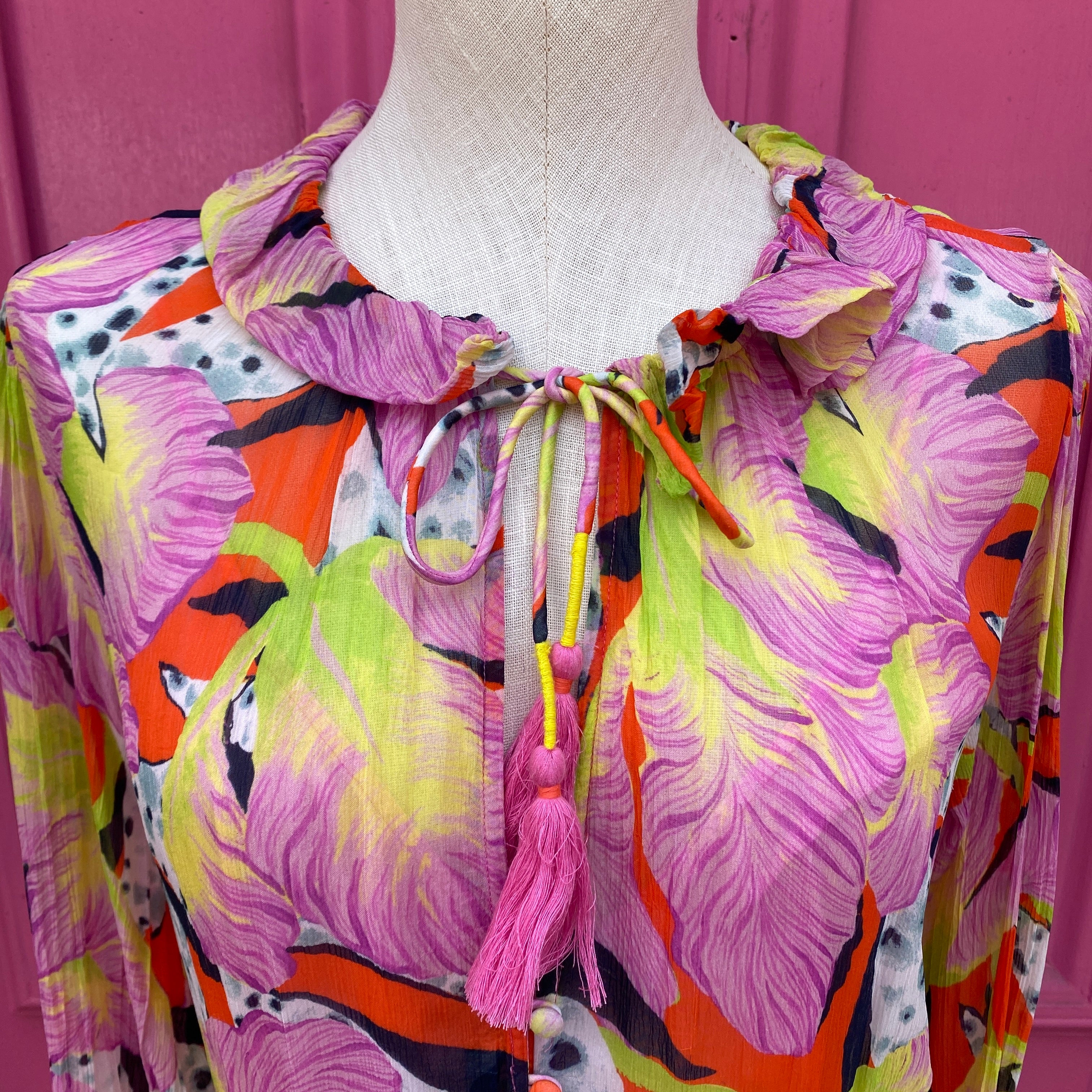 Yukiko Noritake for Anthropologie multicolor dress size XL