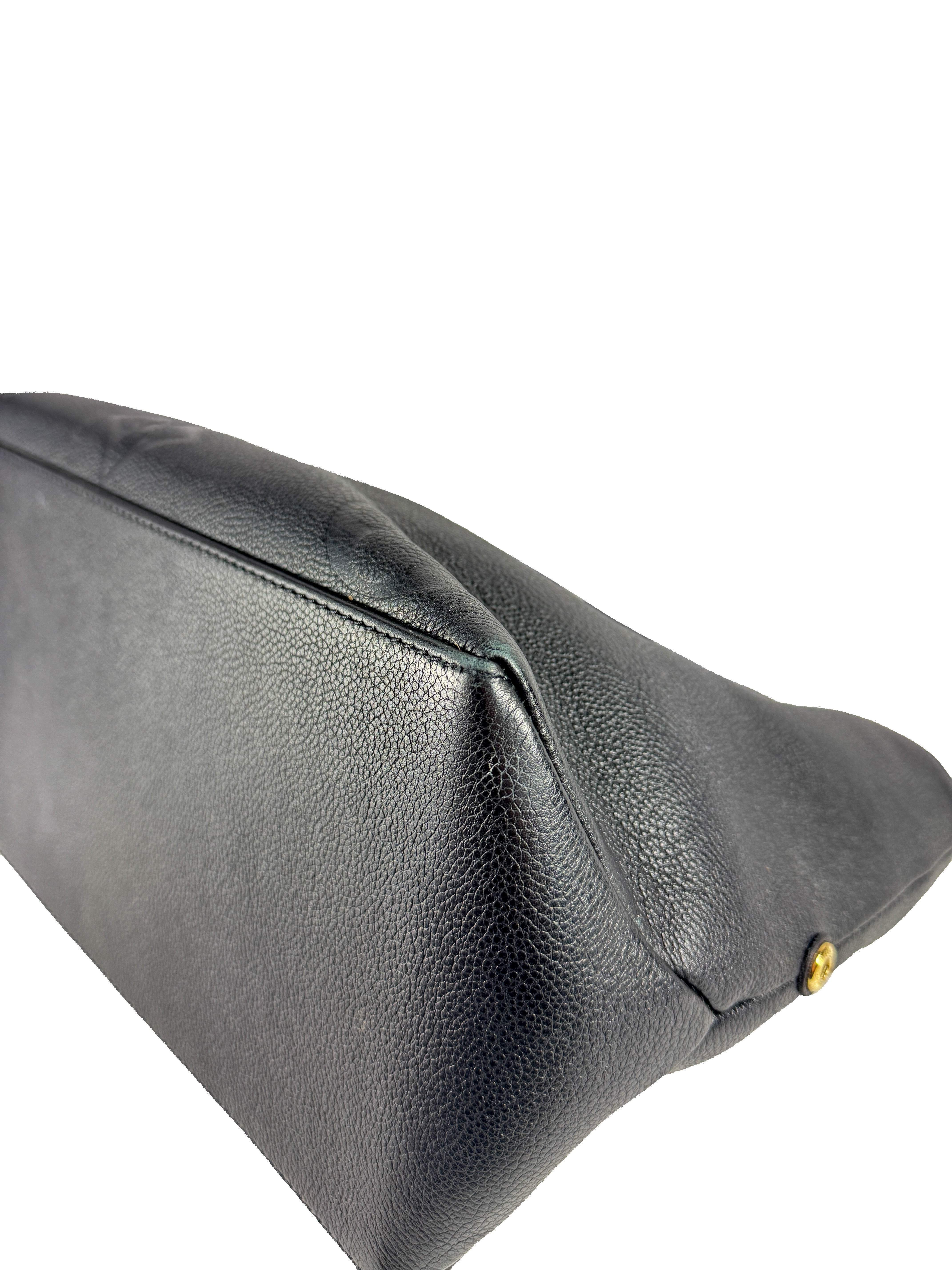 Louis Vuitton black Grand Palais Empreinte Leather Tote Bag NFC