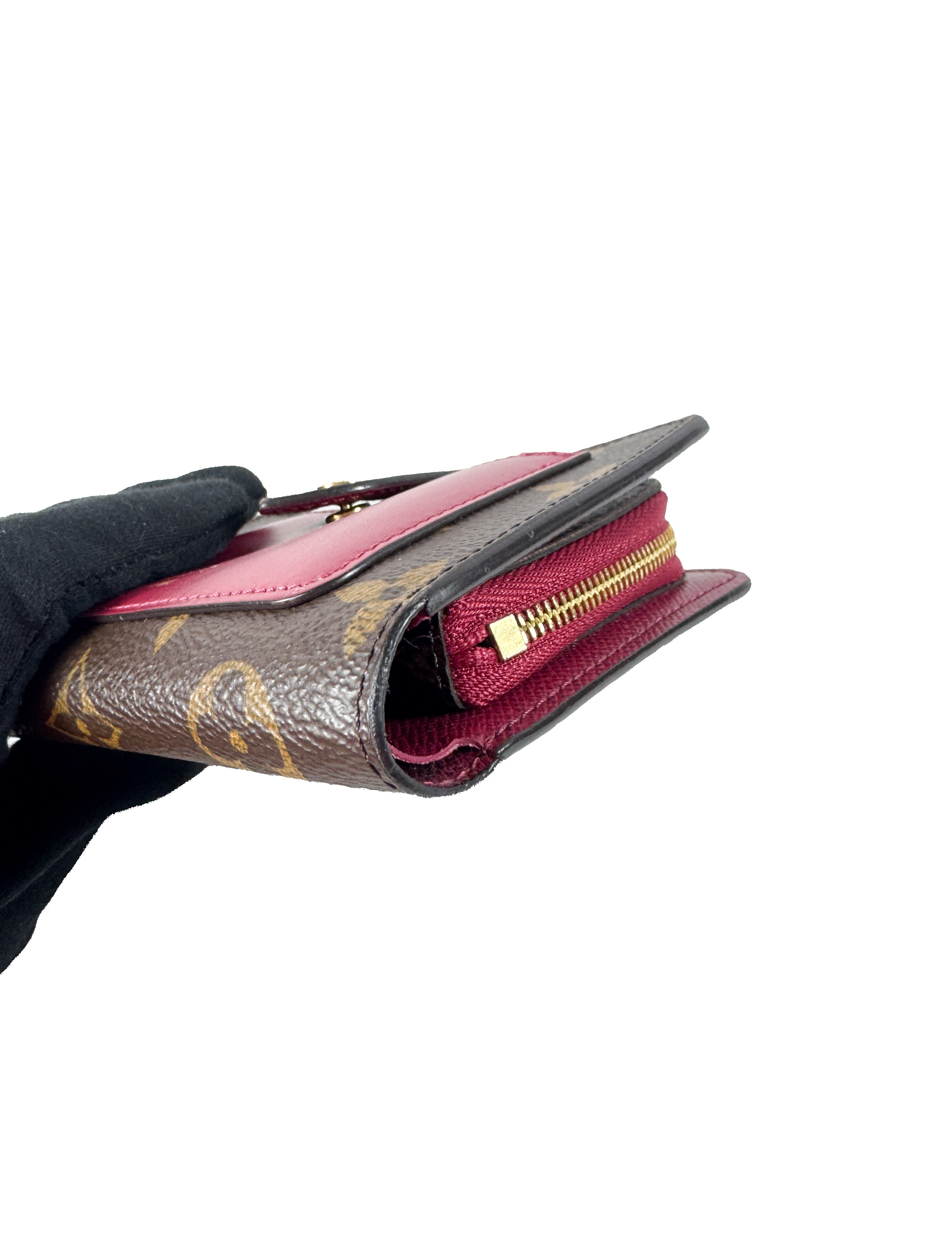Louis Vuitton Monogram Fuchsia Portefeuille Juliet Wallet SP4200