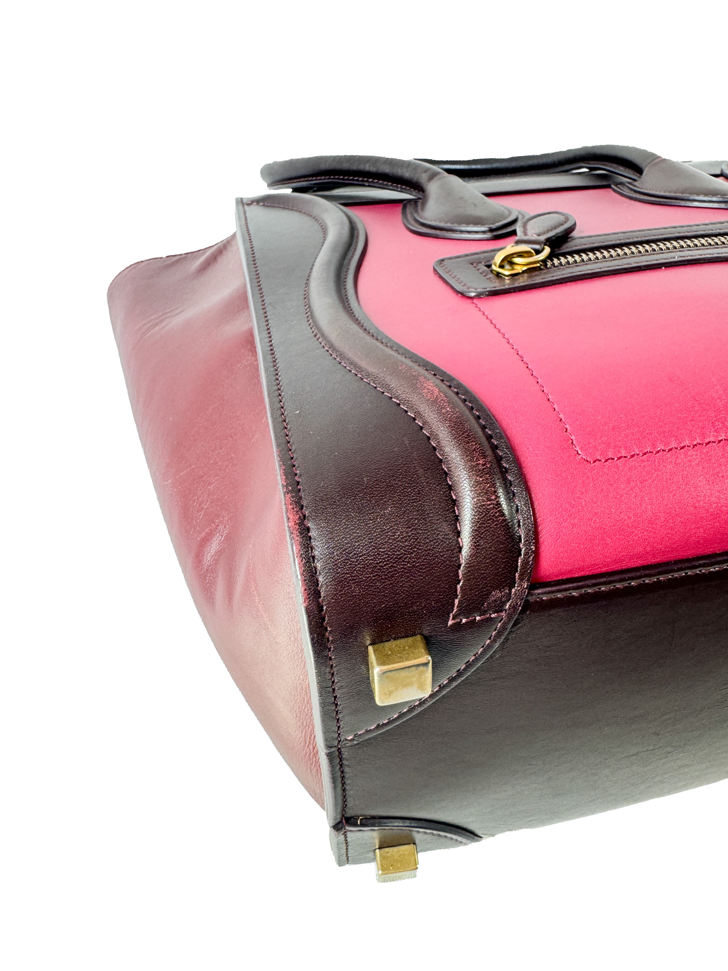 Celine micro tri color luggage tote FGA0144