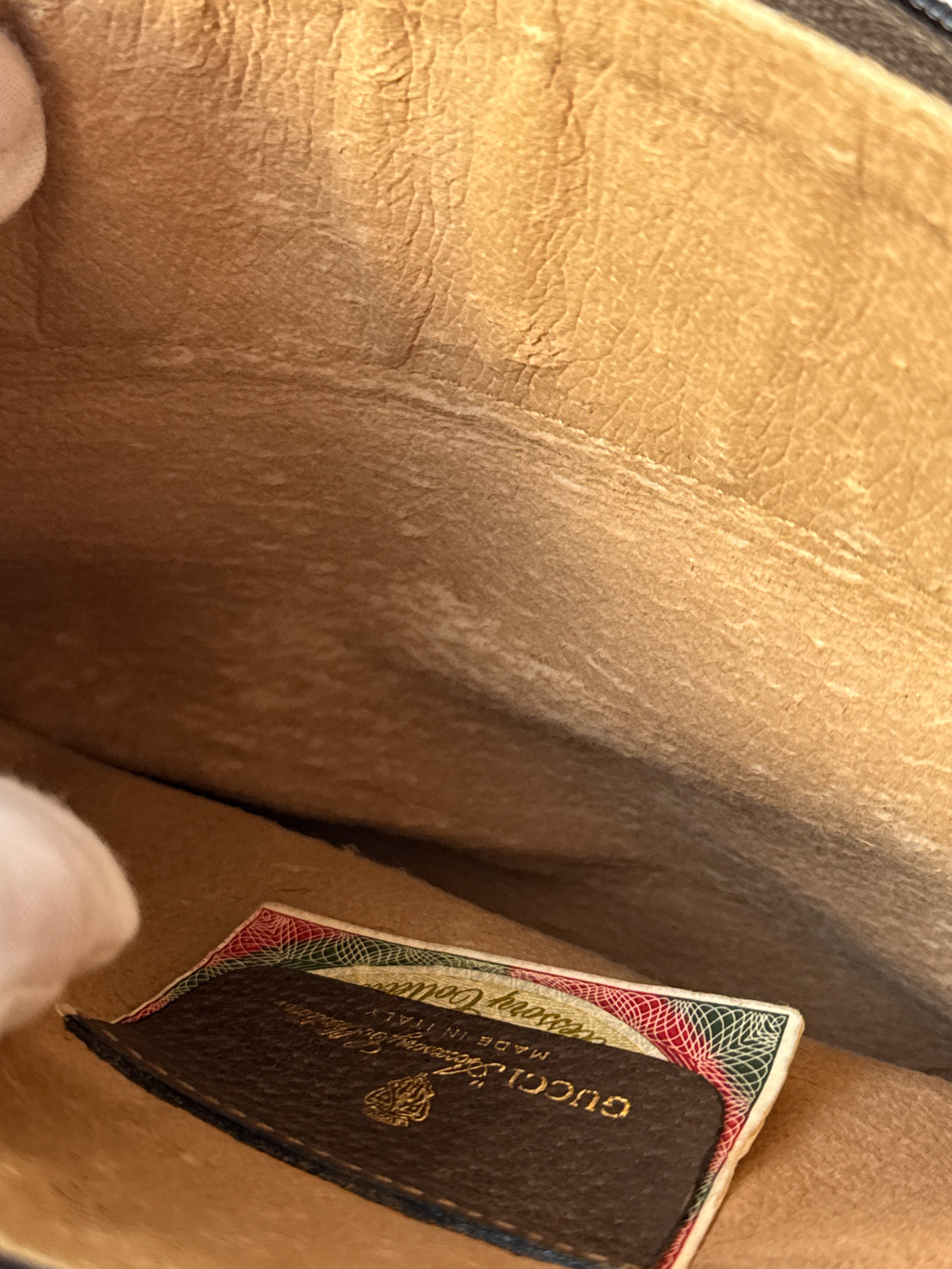 Gucci signature coated canvas vintage crossbody 80s/90s