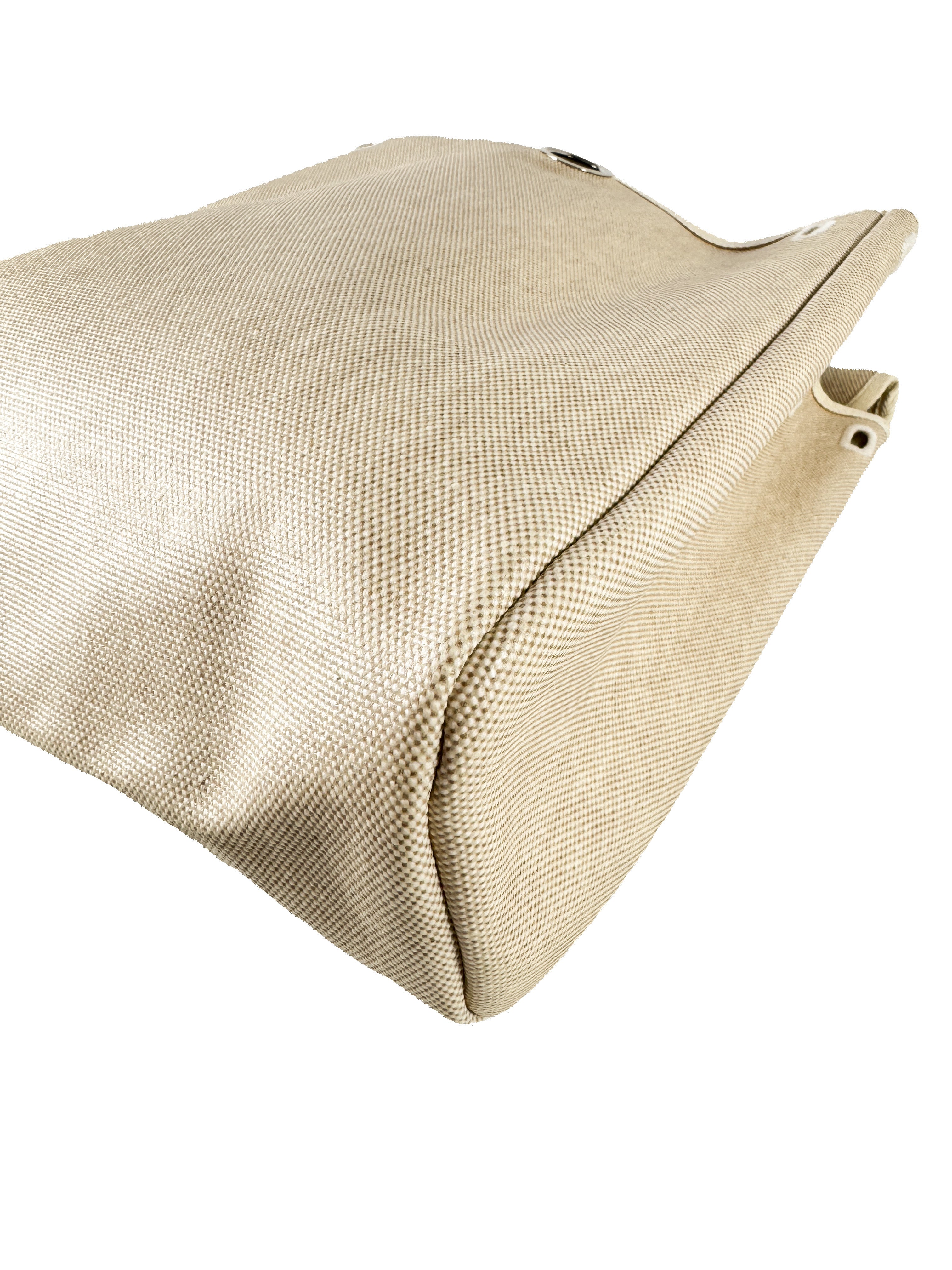 Hermès herbag toile backpack w/ large shell (square E, 2001)