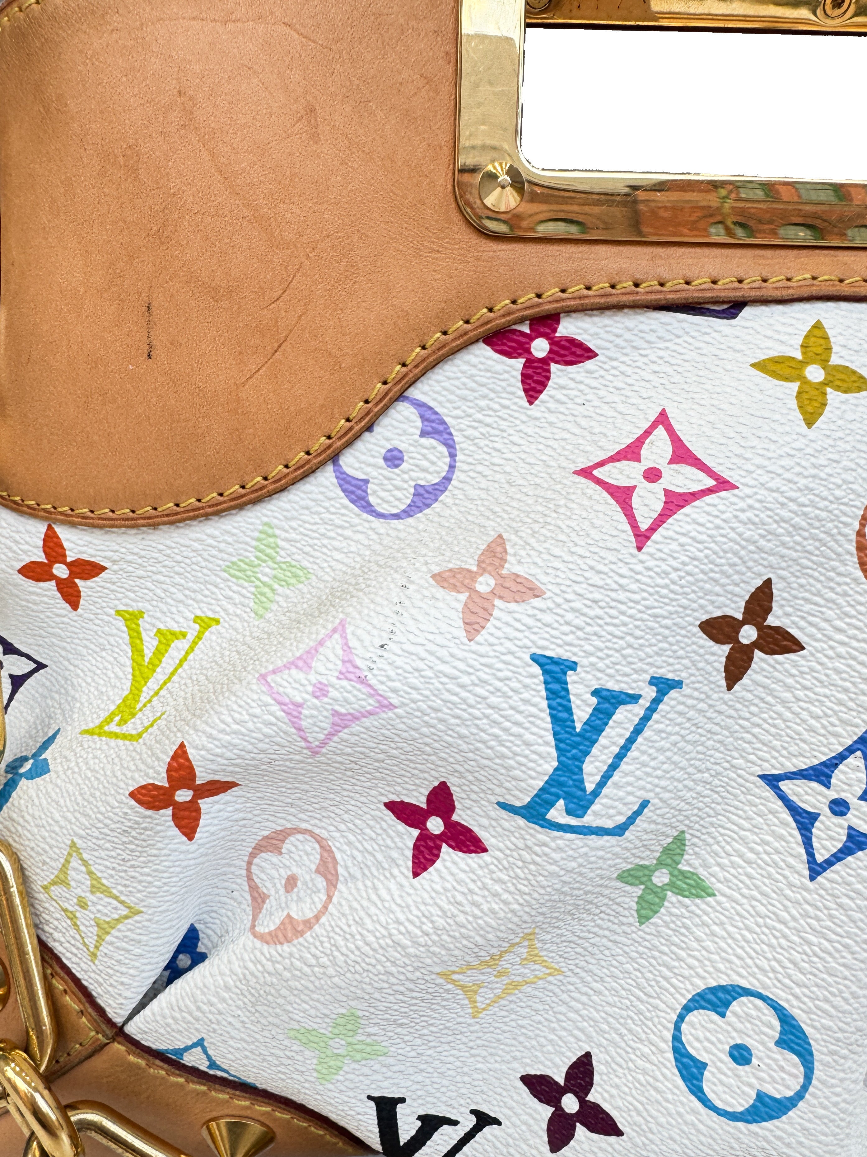 Louis Vuitton white multicolor Judy MM TR1162