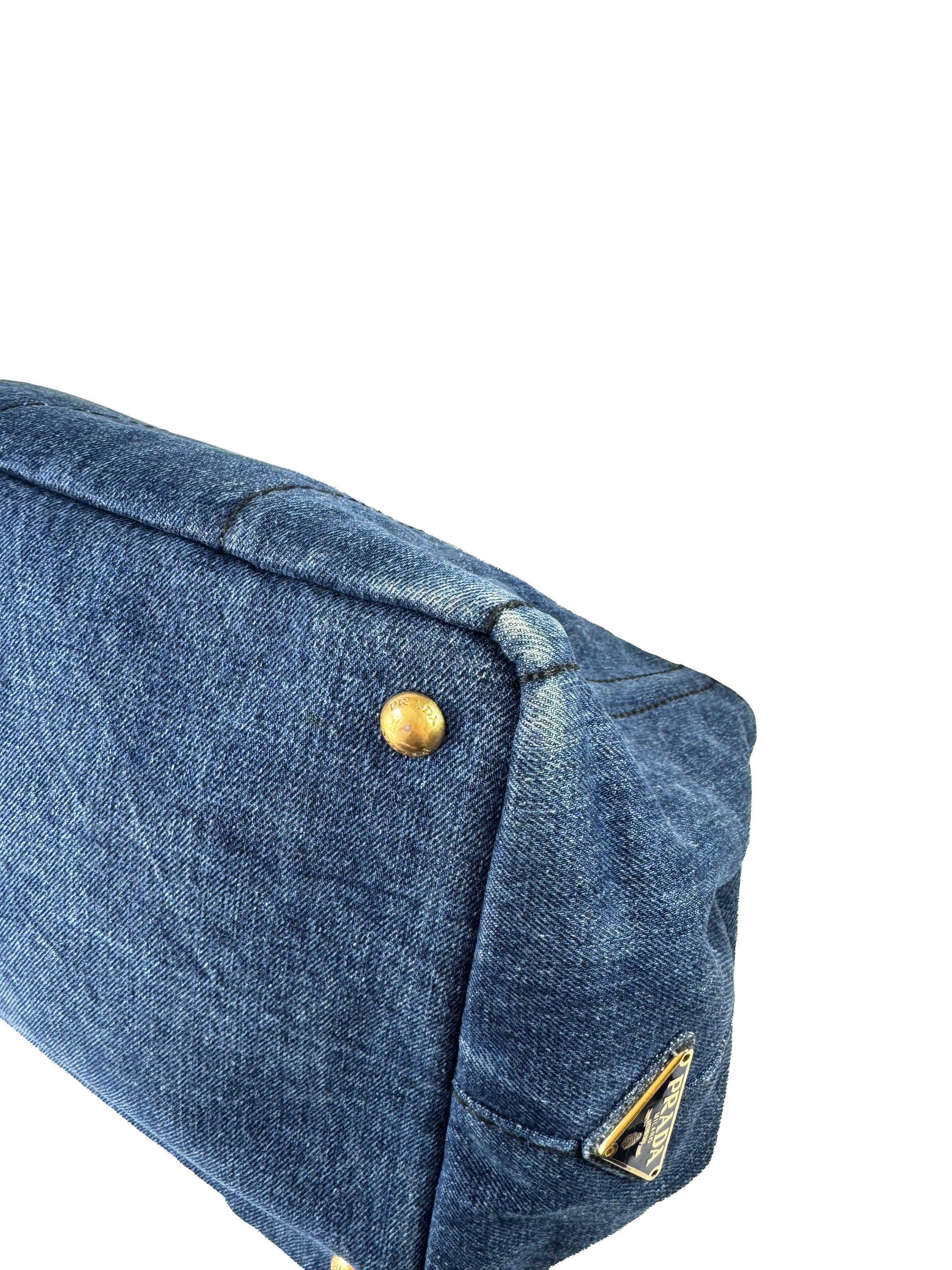 Prada denim Canapa tote 214