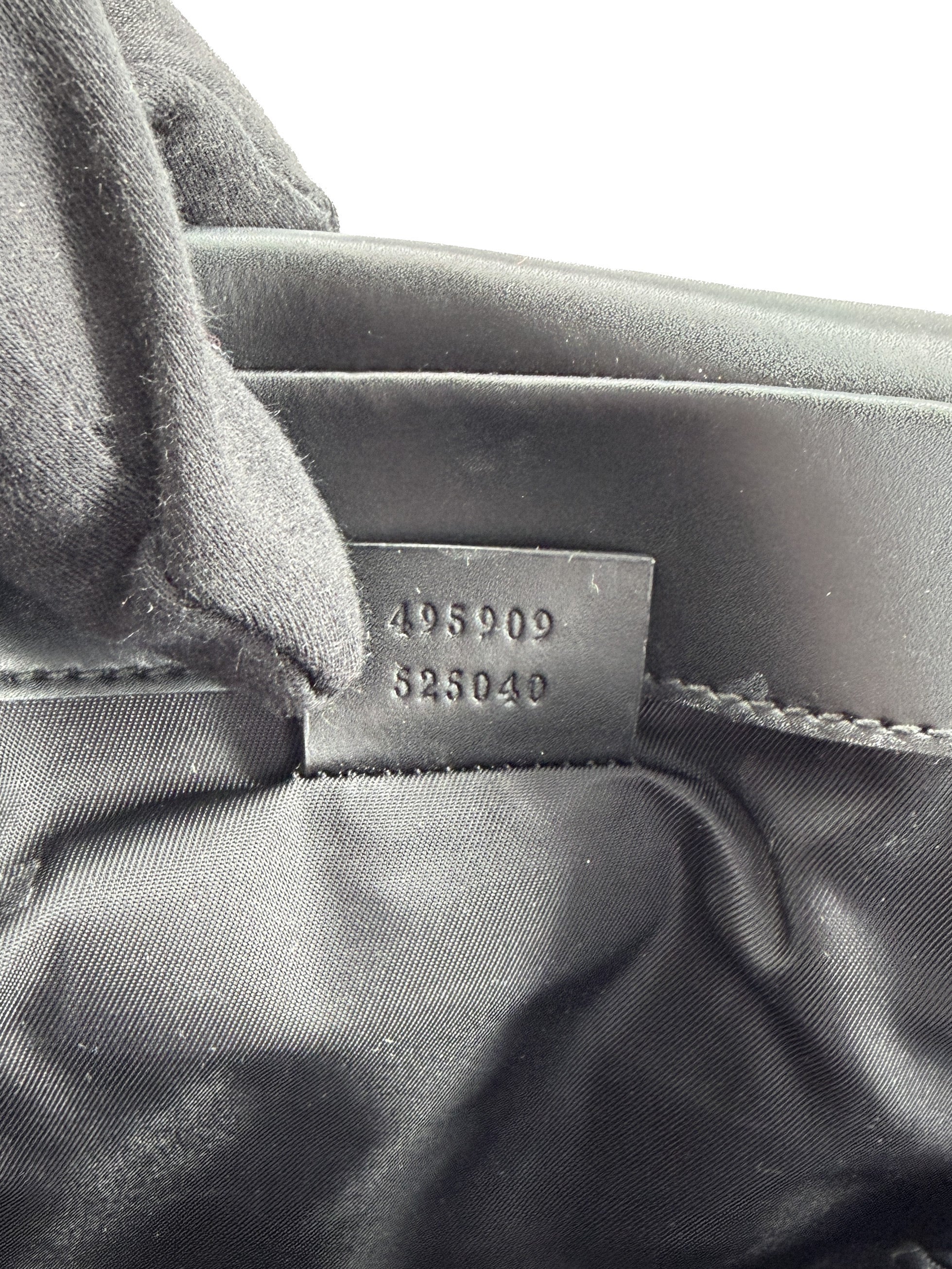 Gucci black GG Supreme messenger diaper bag 495909 525040