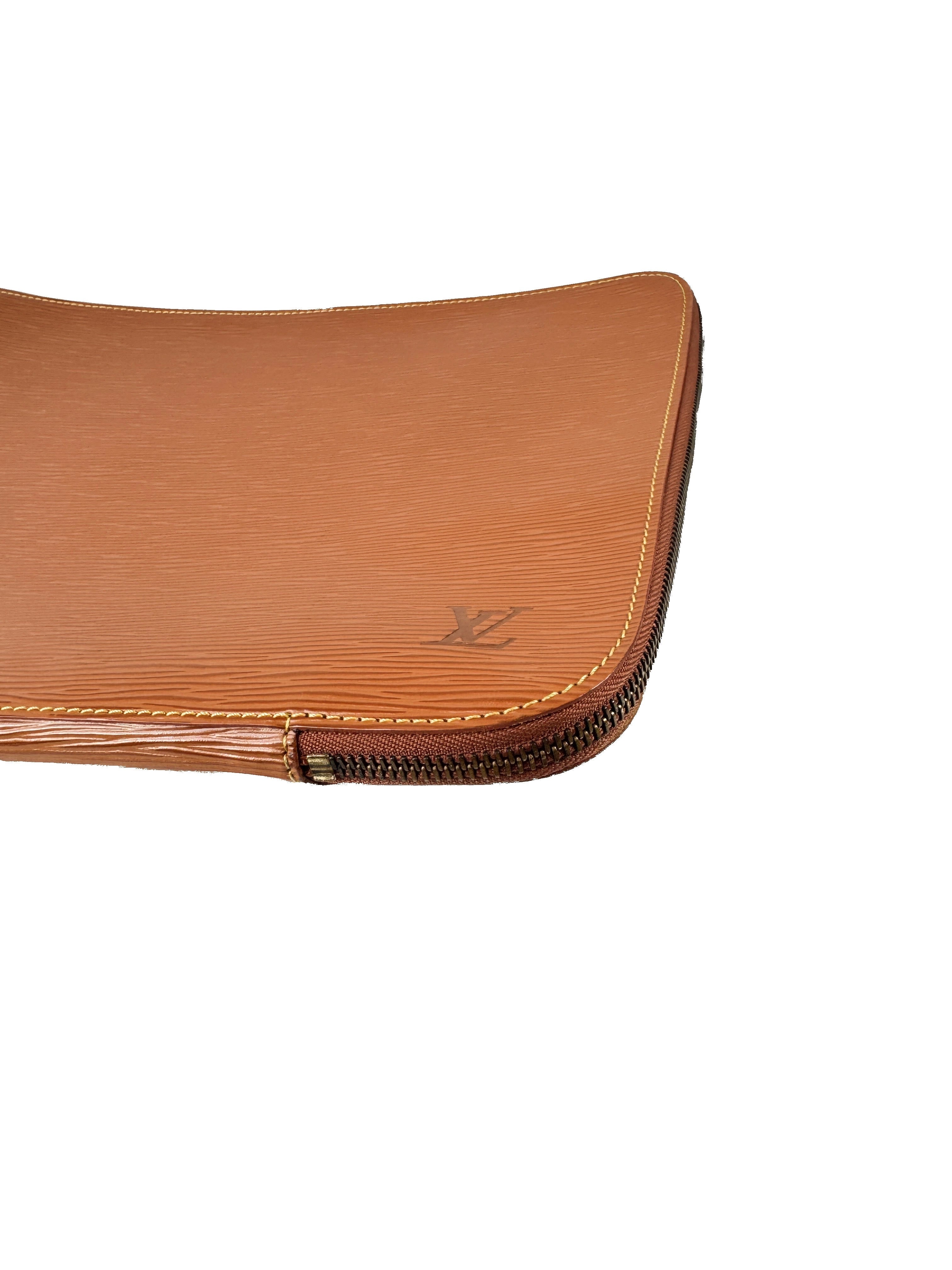 Louis Vuitton epi Cipango Gold porte documents case VI0992