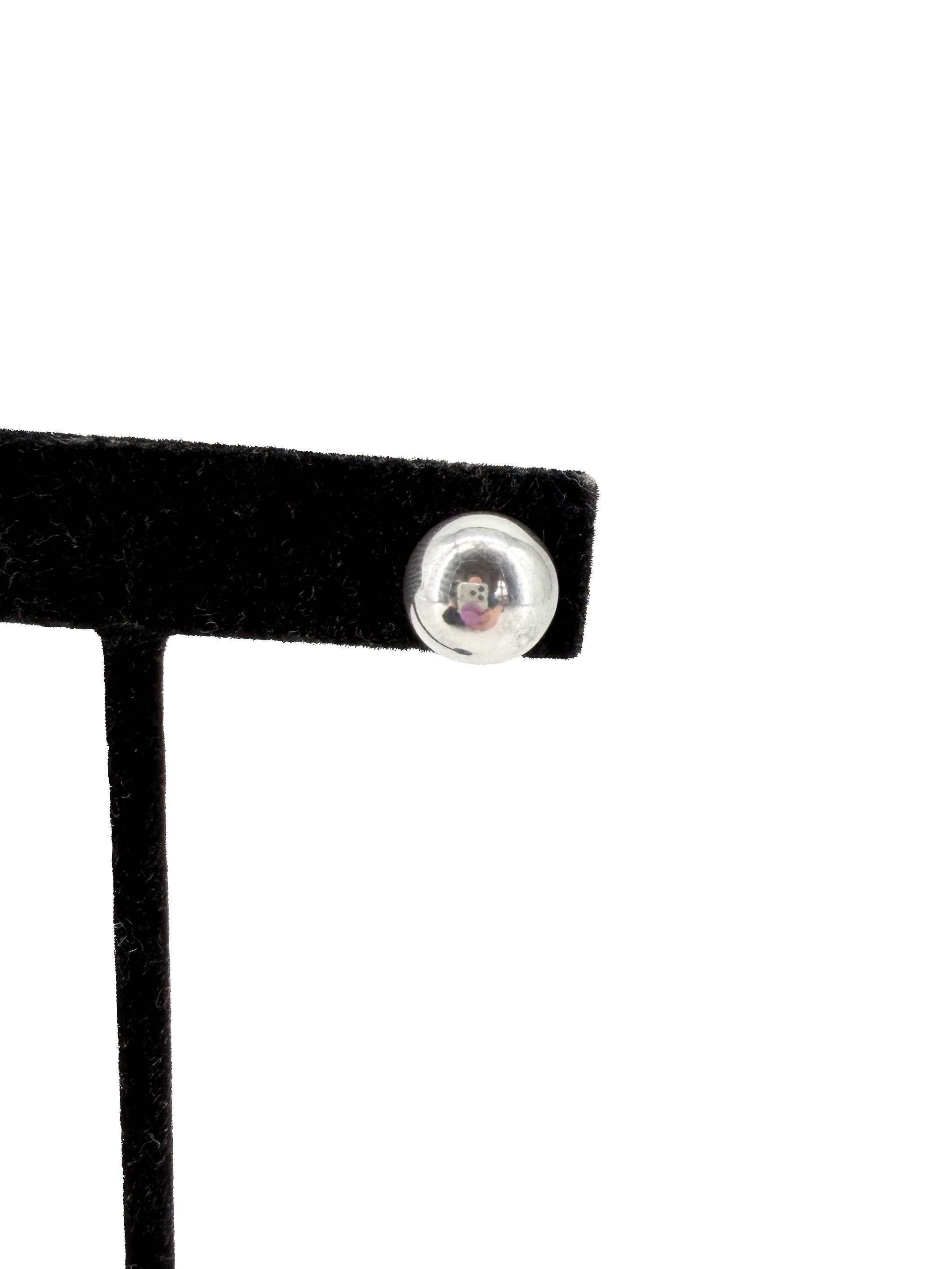 Tiffany & Co sterling silver hardwear ball stud earrings