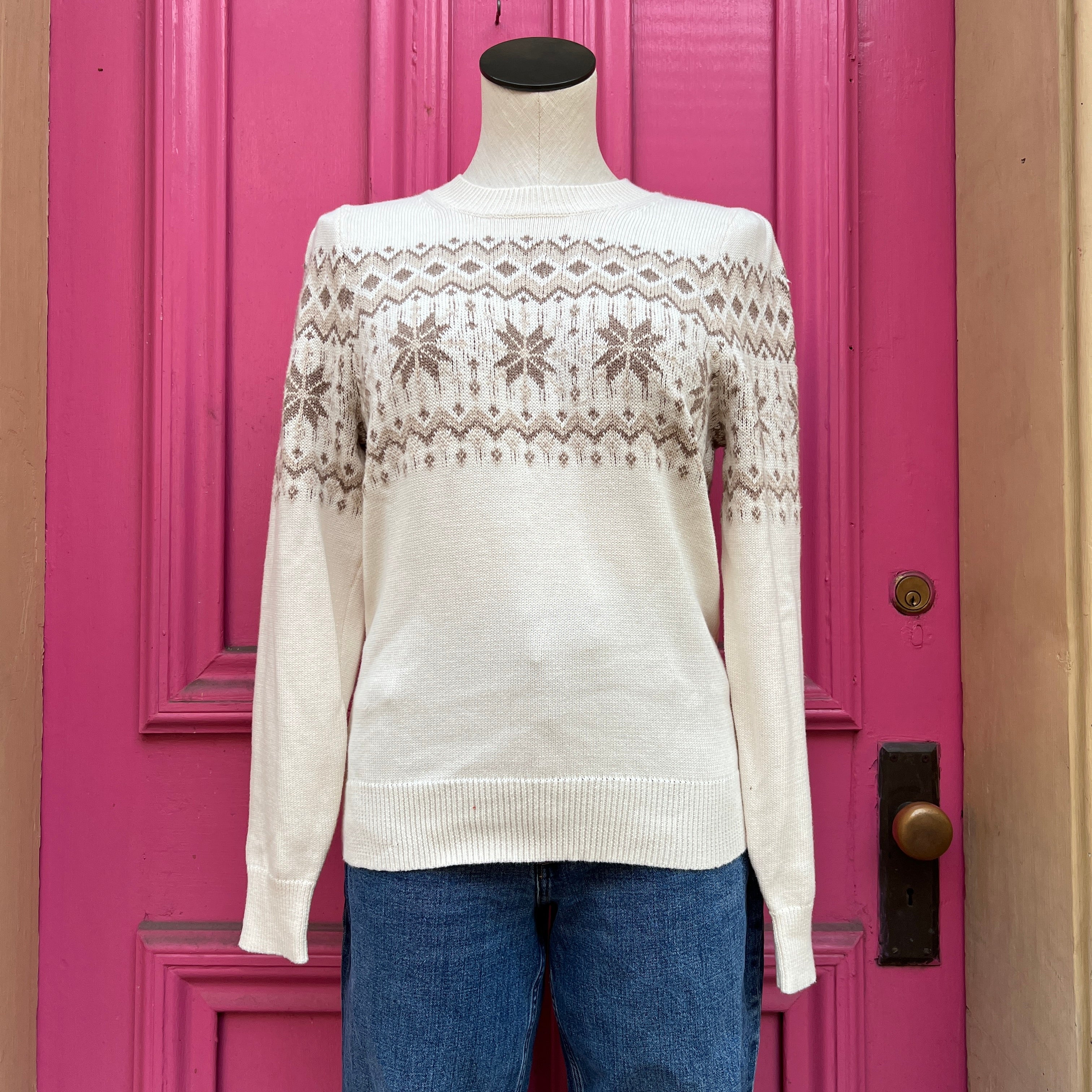 J. Crew cream sweater size S NWT