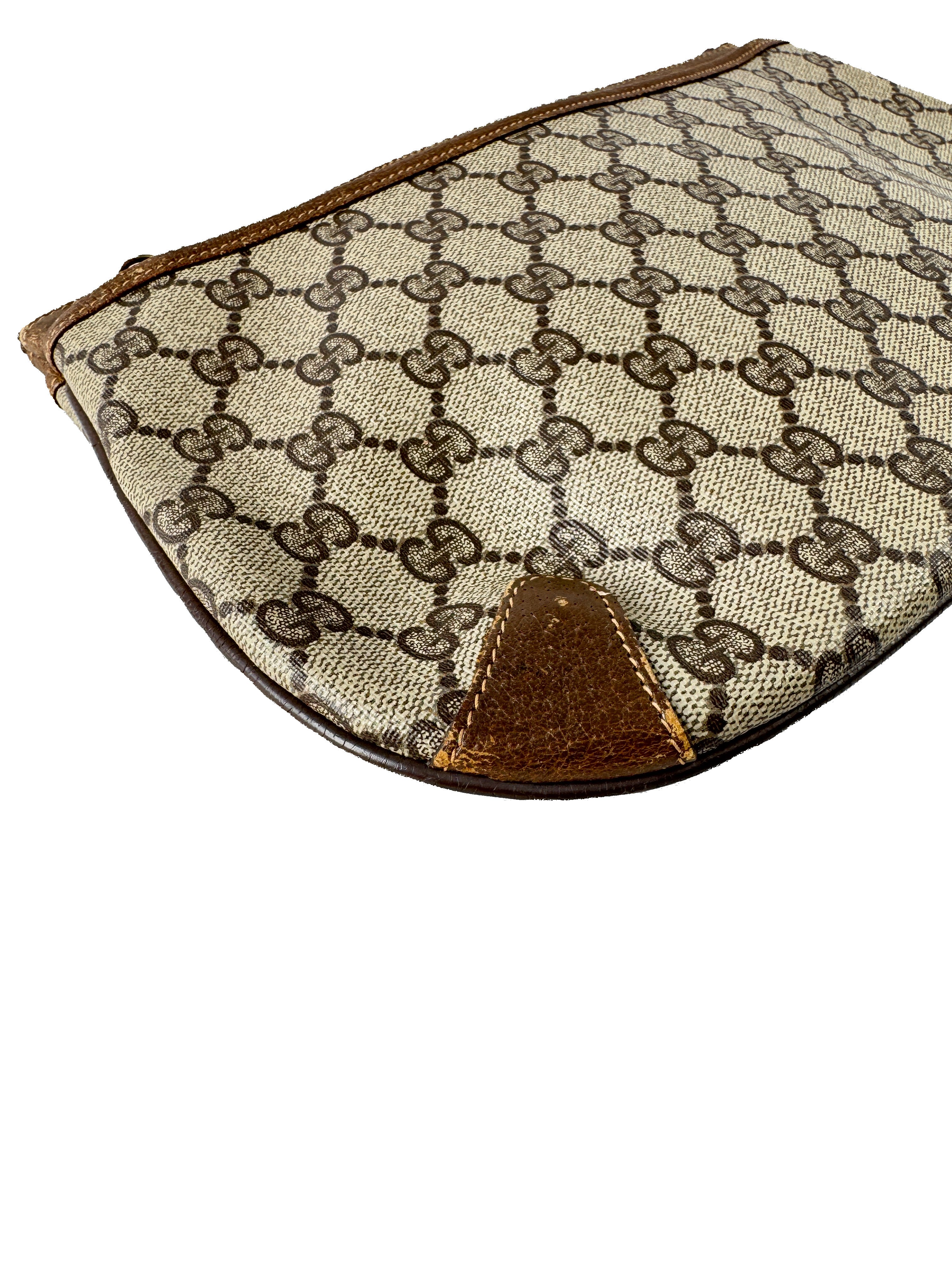 Gucci brown vintage Sherry line crossbody 90402026