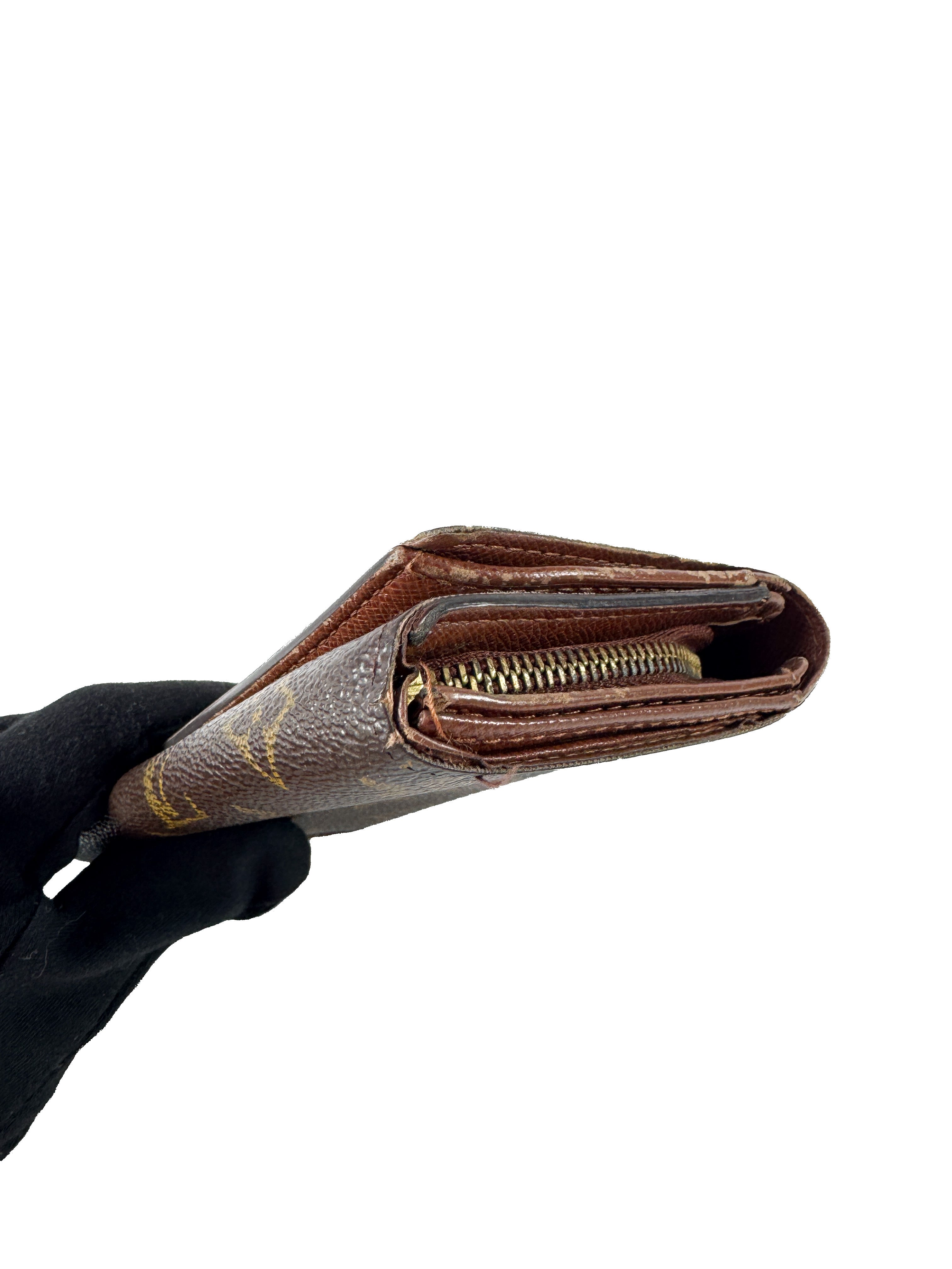 Louis Vuitton monogram Porte Monnaie Billets Tresor wallet CA0062