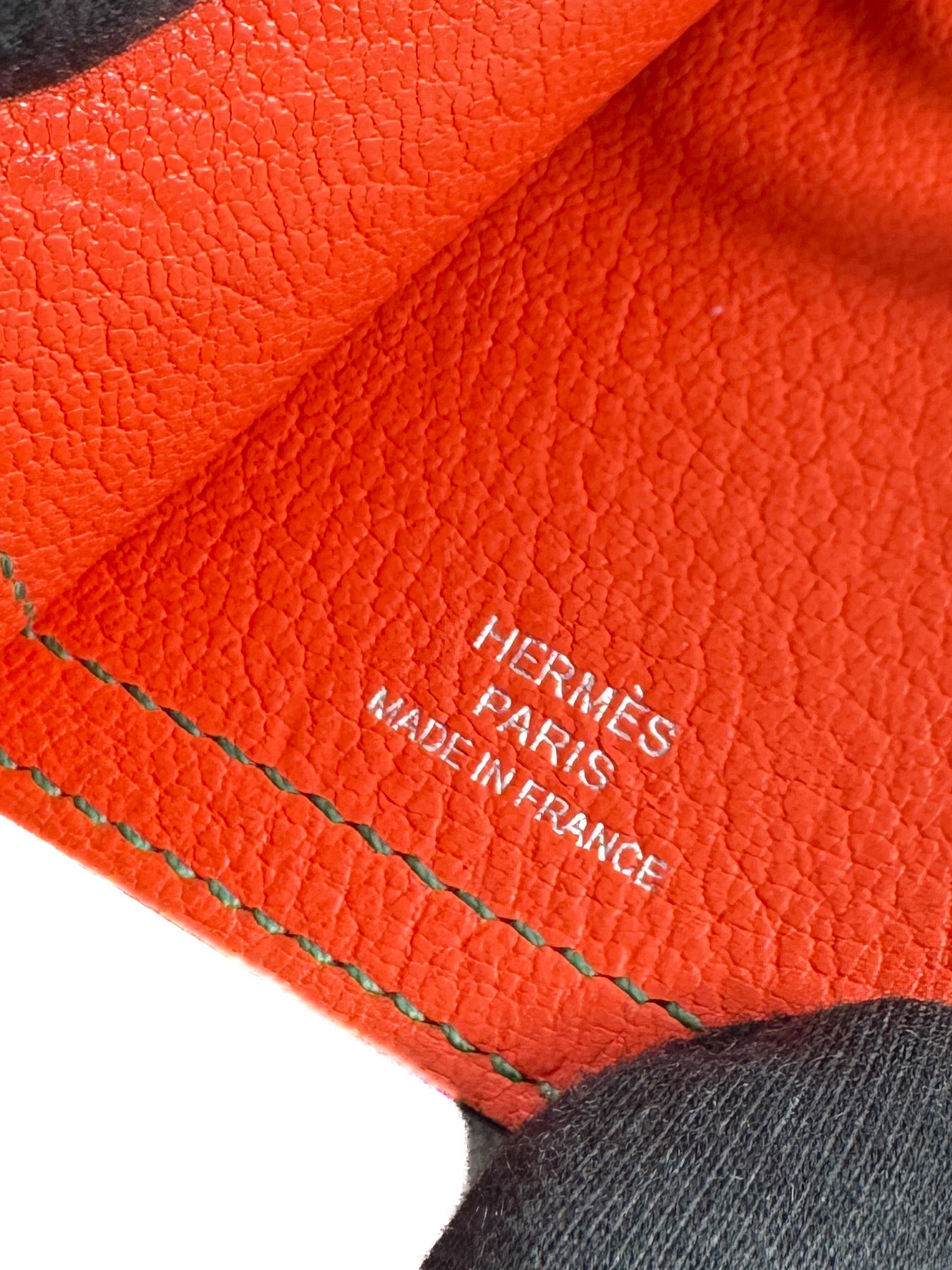 Hermès rose azalee/lime/malachite epsom leather Camail bag charm